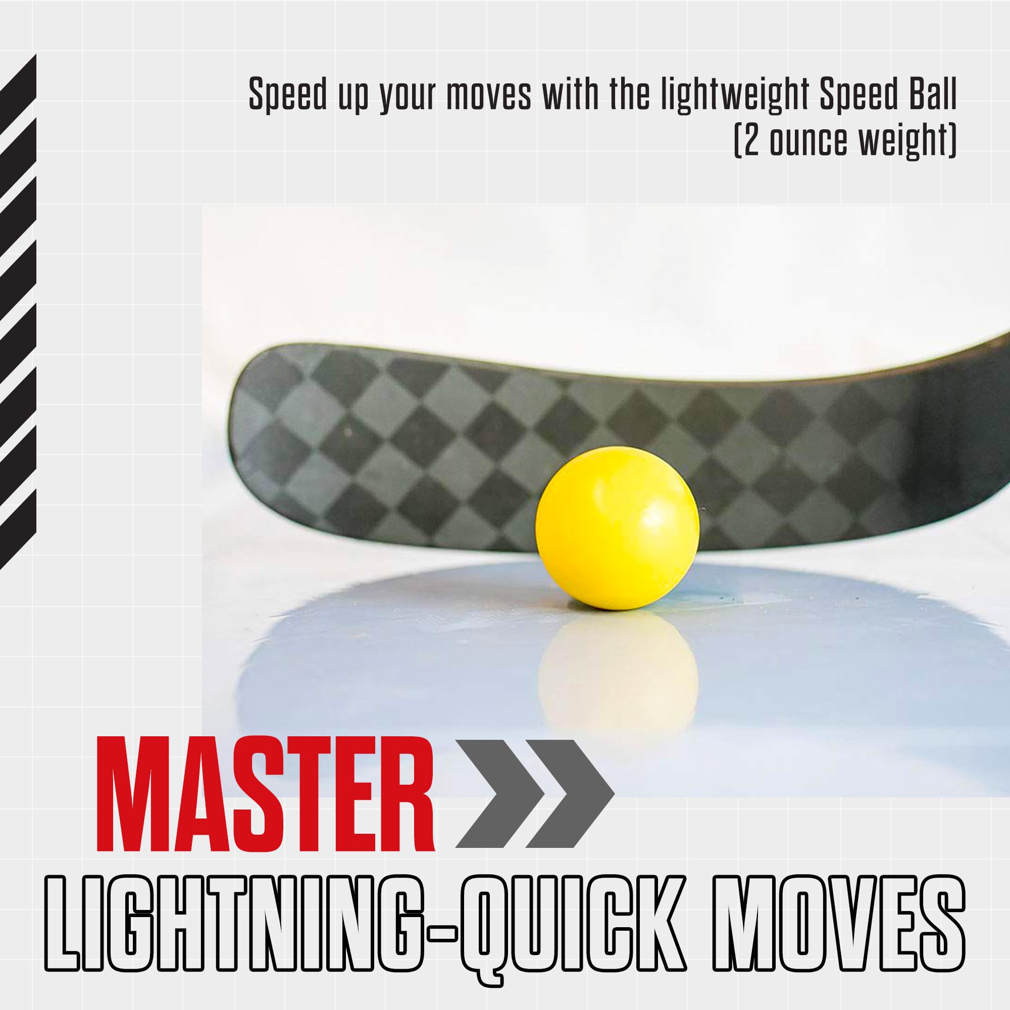 Snipers Edge Hockey Stickhandling Balls - Professional Ice Hockey Training Balls with Carry Bag - Improve Puck Control & Stick Skills On/Off Ice - Perfect for Home, Rink & Backyard Practice