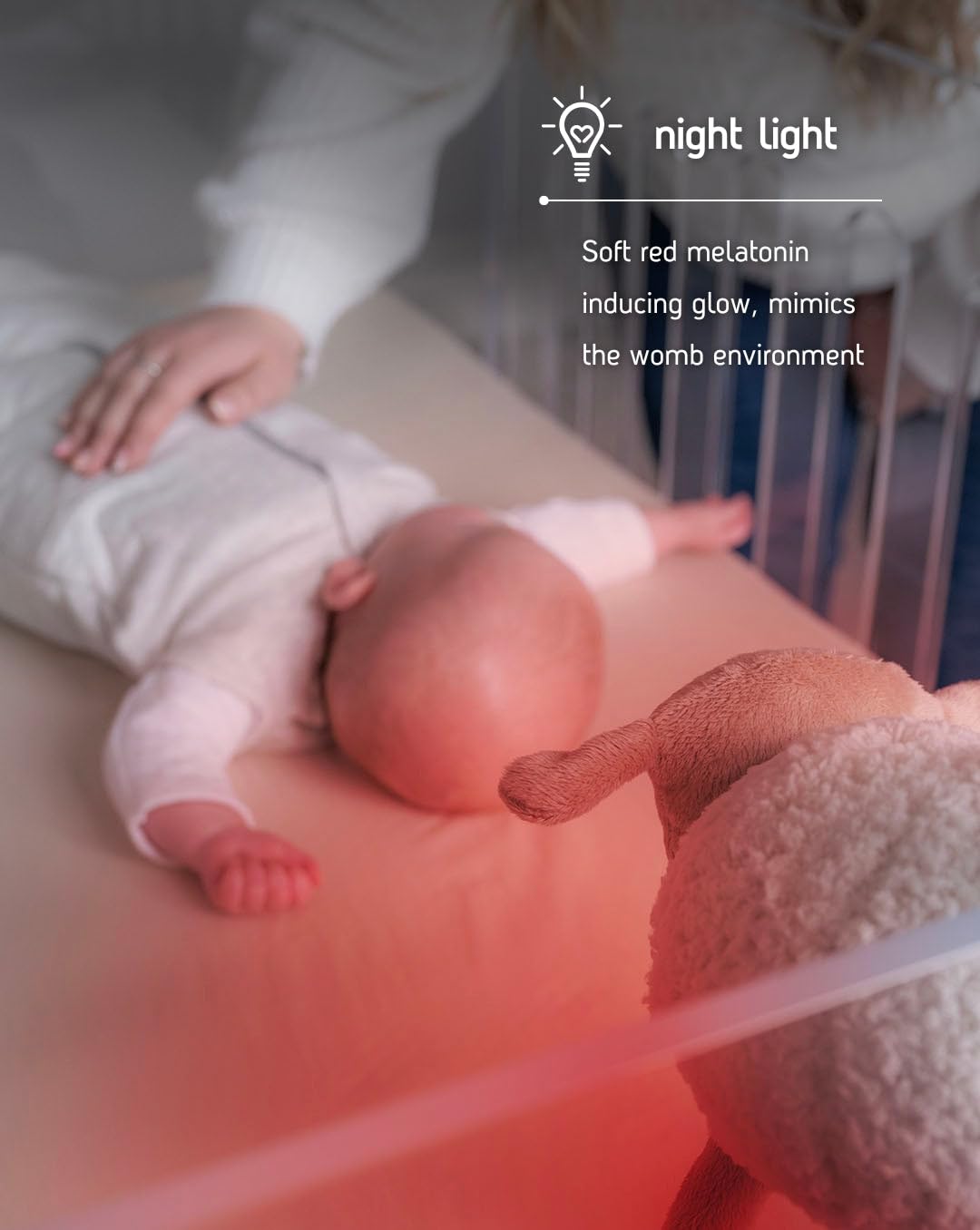 Sweet Dreamers Rechargeable Ewan Deluxe White Noise Machine for Babies & Toddlers - Cry Sensor, Night Light, 10 Soothing Sounds, Timer Function | Machine Washable Beige Baby Sleep Aid | Perfect for Nursery, Travel & Soothing Fussy Infants