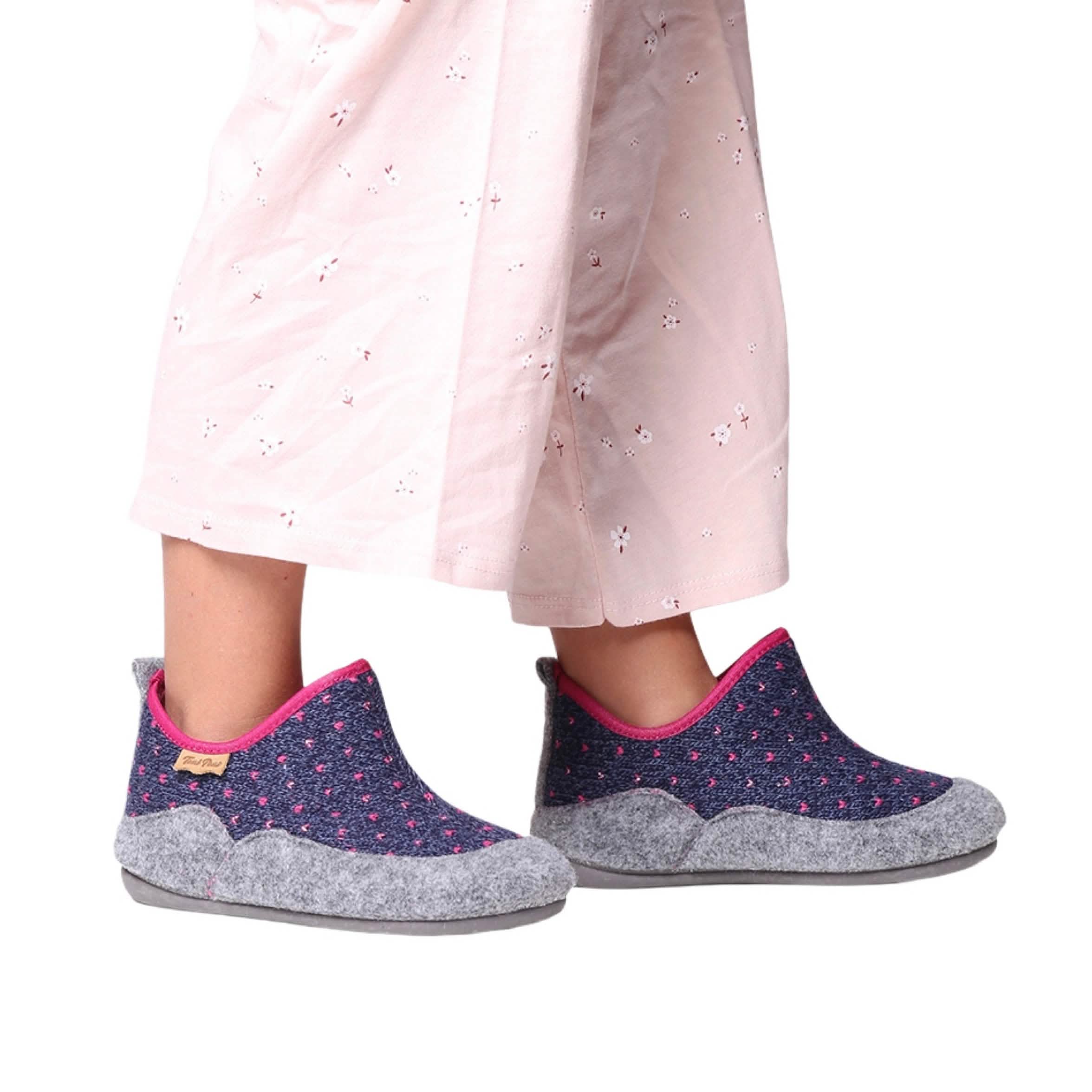 Soft & Comfy Multicolor Cotton Blend Kids Slippers - Lior Lo - Perfect for Indoor Play, Bedtime & Cozy Home Wear