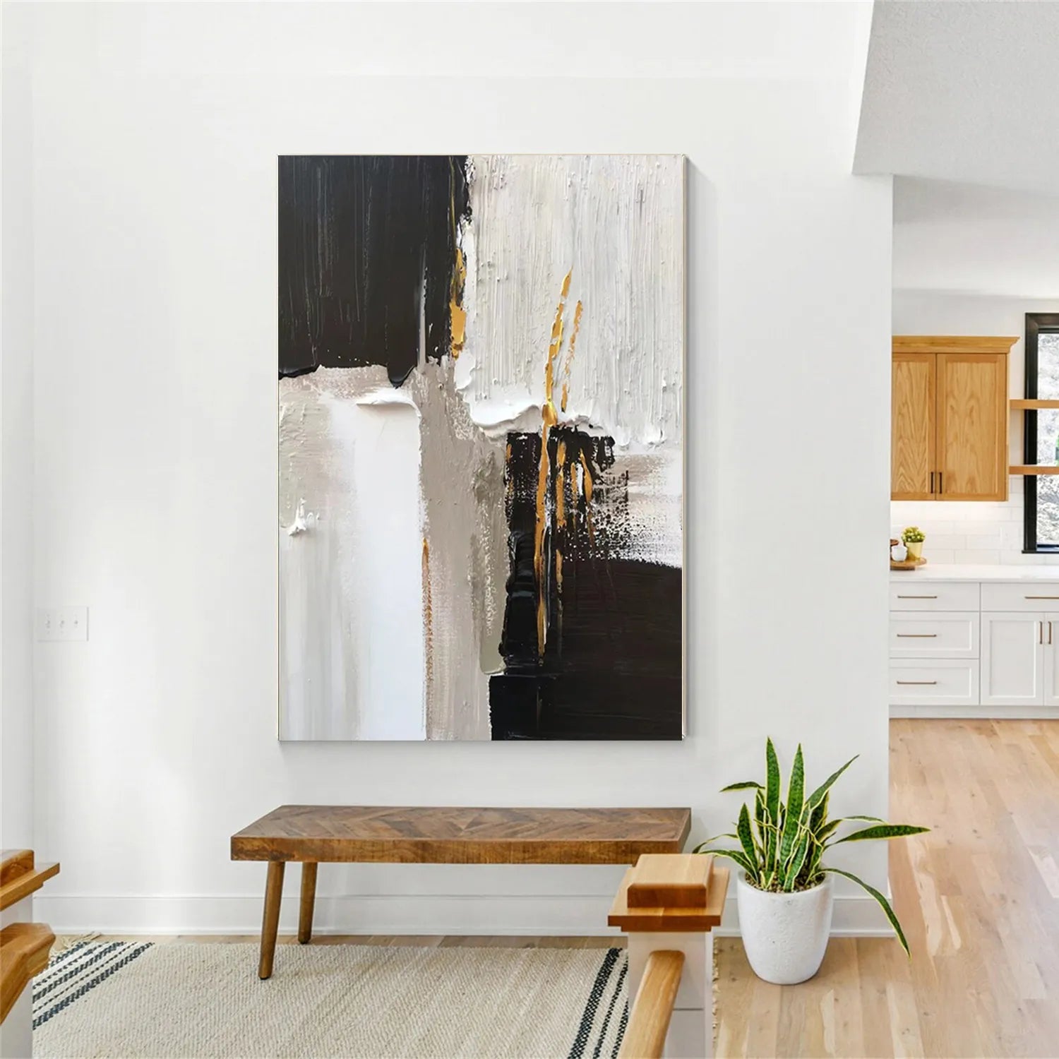 Abstract Painting #AB 250 - Modern Wall Art for Home & Office Decor | Handmade Canvas Artwork for Living Room, Bedroom, or Gift
