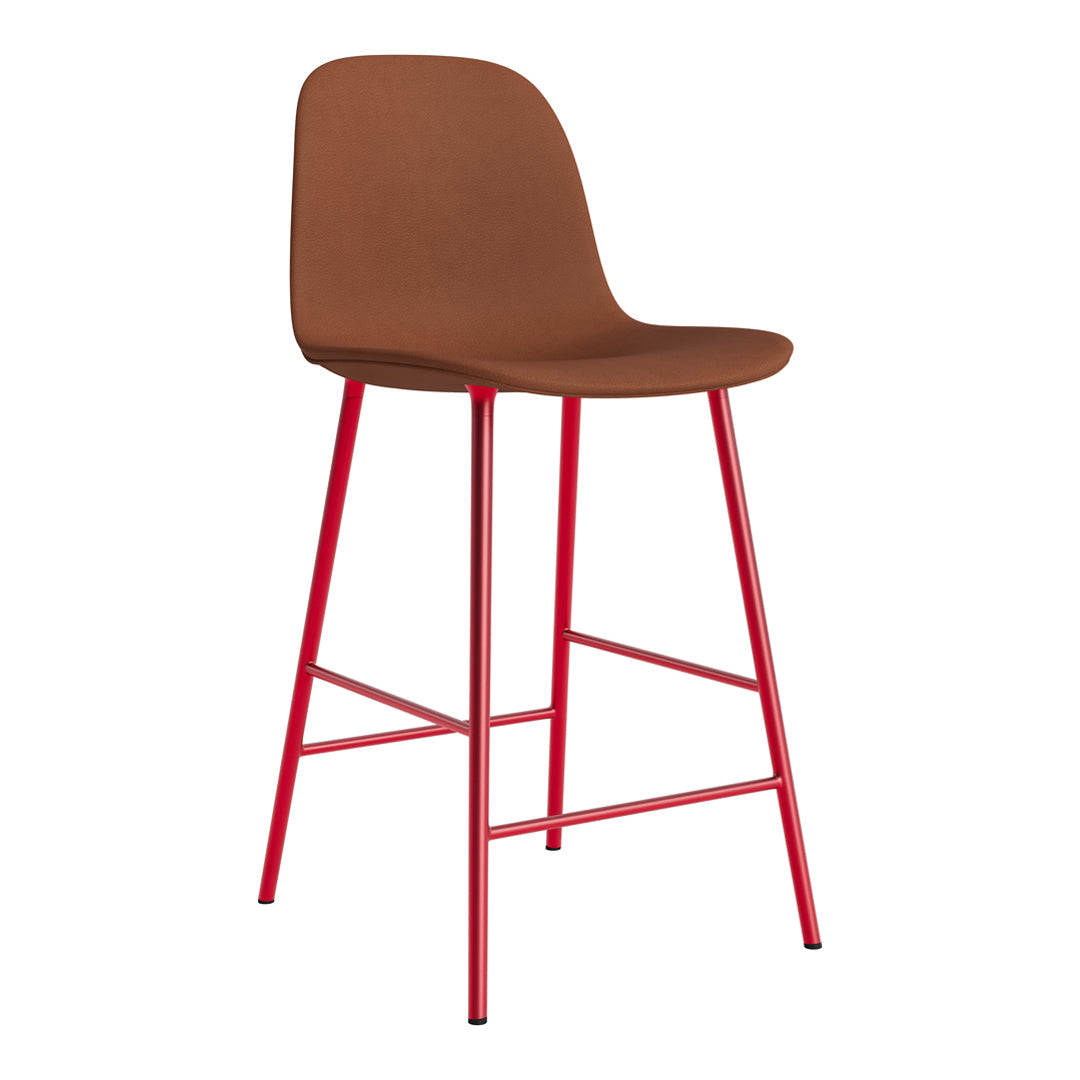 Premium Fully Upholstered Form Counter Chair - Stylish Bar Stool for Kitchen Island, Breakfast Nook & Home Bar Seating