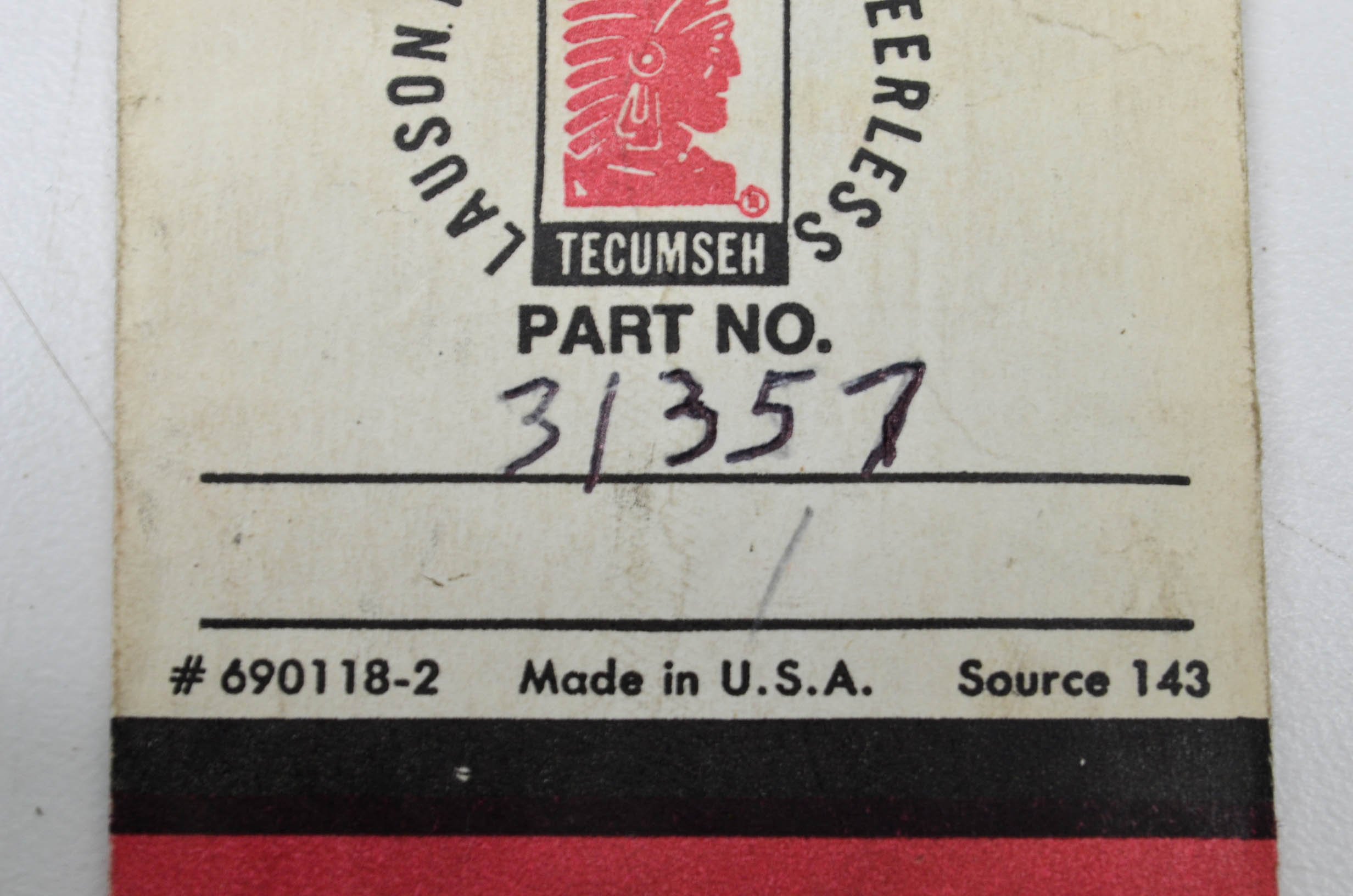 Genuine OEM Tecumseh 31357 Lever Replacement Part - Compatible with Lawn Mowers, Snow Blowers & Outdoor Power Equipment
