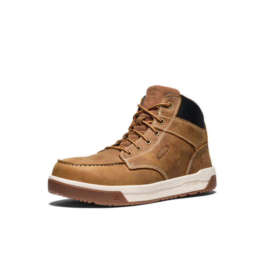 Men's Gibson Boot with Carbon Toe - Durable Work Boots for Construction & Outdoor Activities | Belgian/Gum Sole | Perfect for Heavy Duty Jobs, Hiking & Tough Terrains