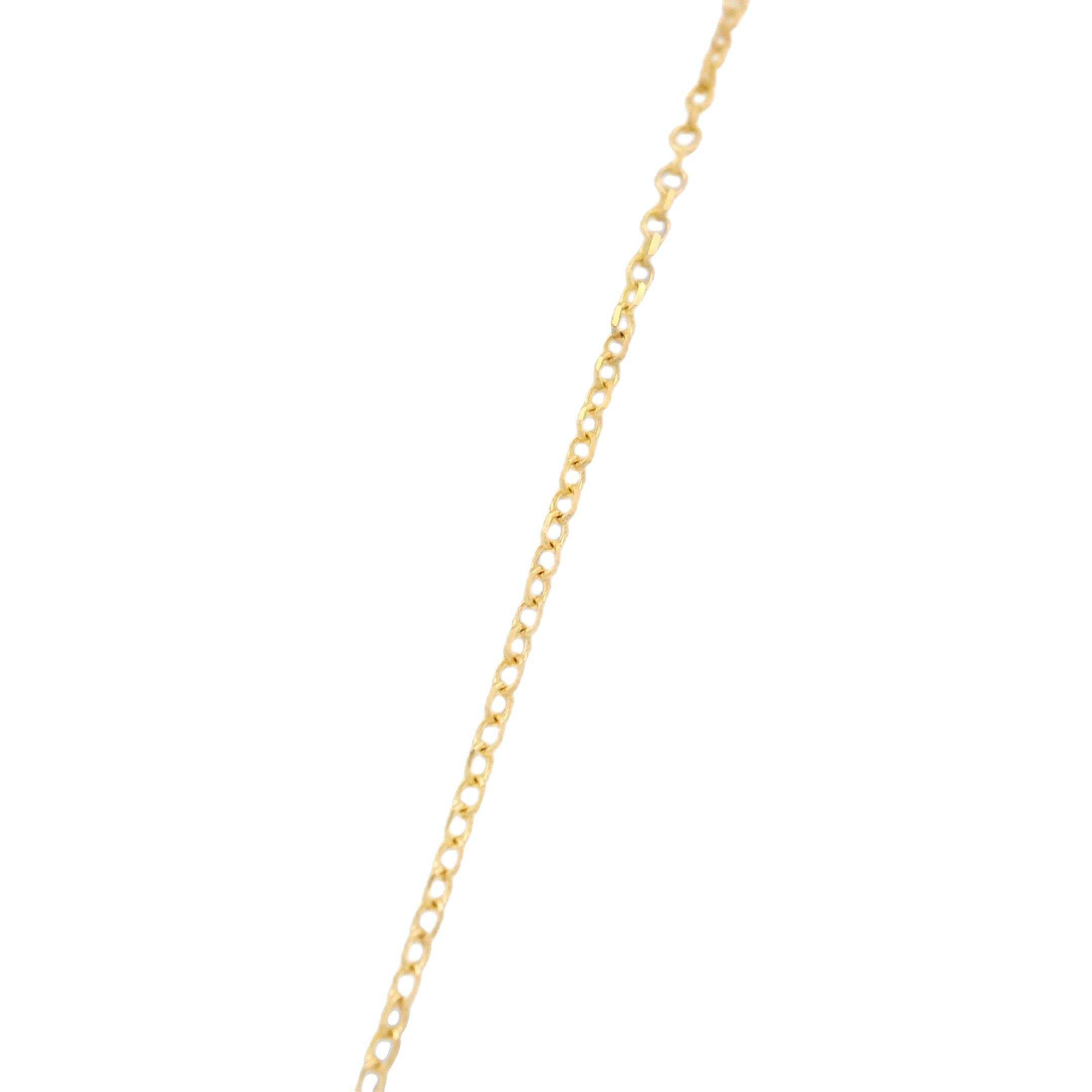14K Gold Cross Pendant with Cubic Zirconia & 20