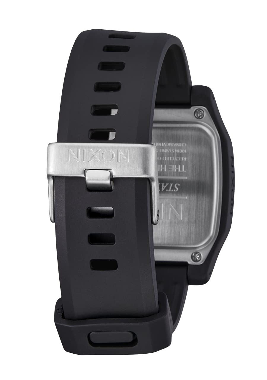 NIXON High Tide A1308 Digital Watch for Men & Women - 44mm Customizable Face, 23mm PU Band - Waterproof Surfing, Diving & Fishing Watch - Perfect for Outdoor Sports, Beach Activities & Water Adventures