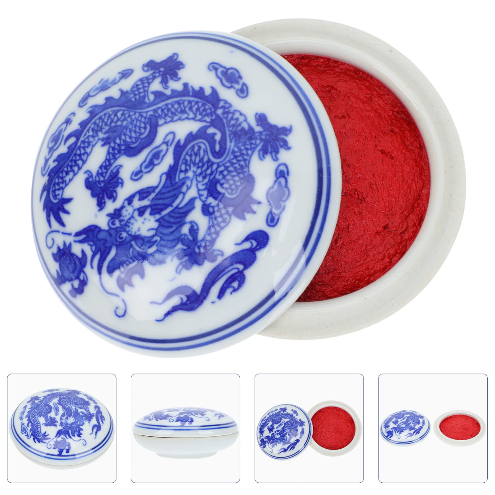 1pc Chinese Calligraphy Seal Ink Pad - DIY Painting, Stamp & Ceramic Ink for Beginners - Perfect for Art Projects, Scrapbooking & Home Decor