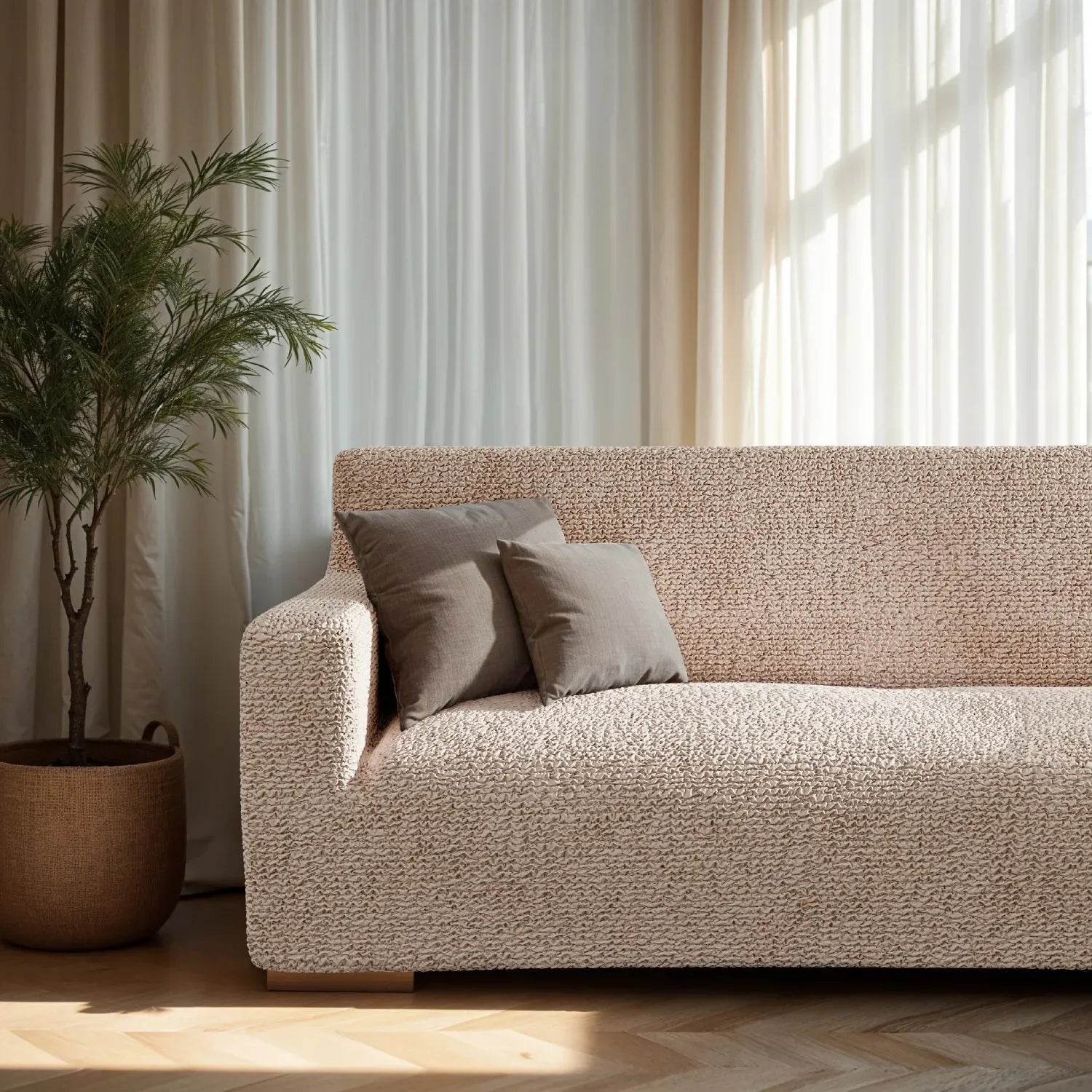 2 Seater Loveseat Slipcover - Soft Microfiber Fabric - Perfect for Living Room, Bedroom & Home Decor