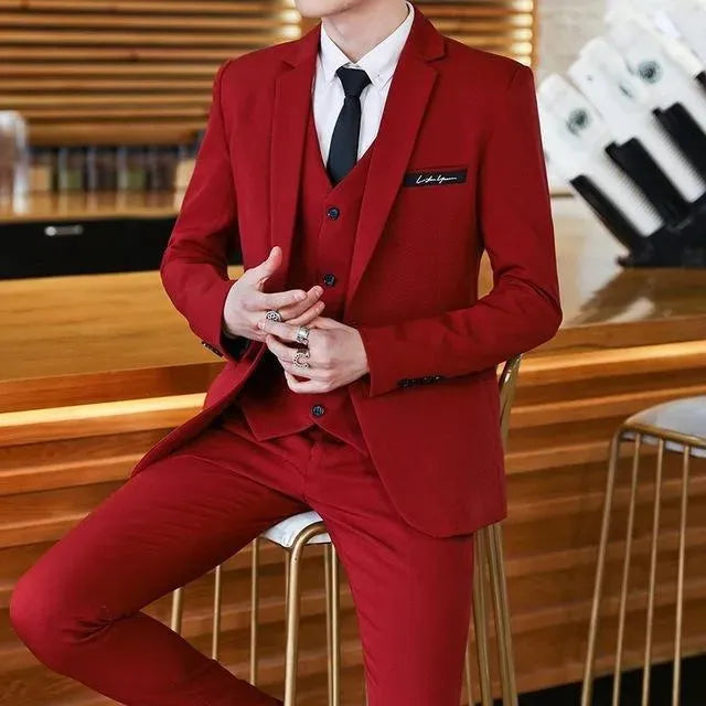 Professional 3-Piece Business Suit for Men - Formal Office Wear & Special Occasions | Wedding, Interview & Corporate Events