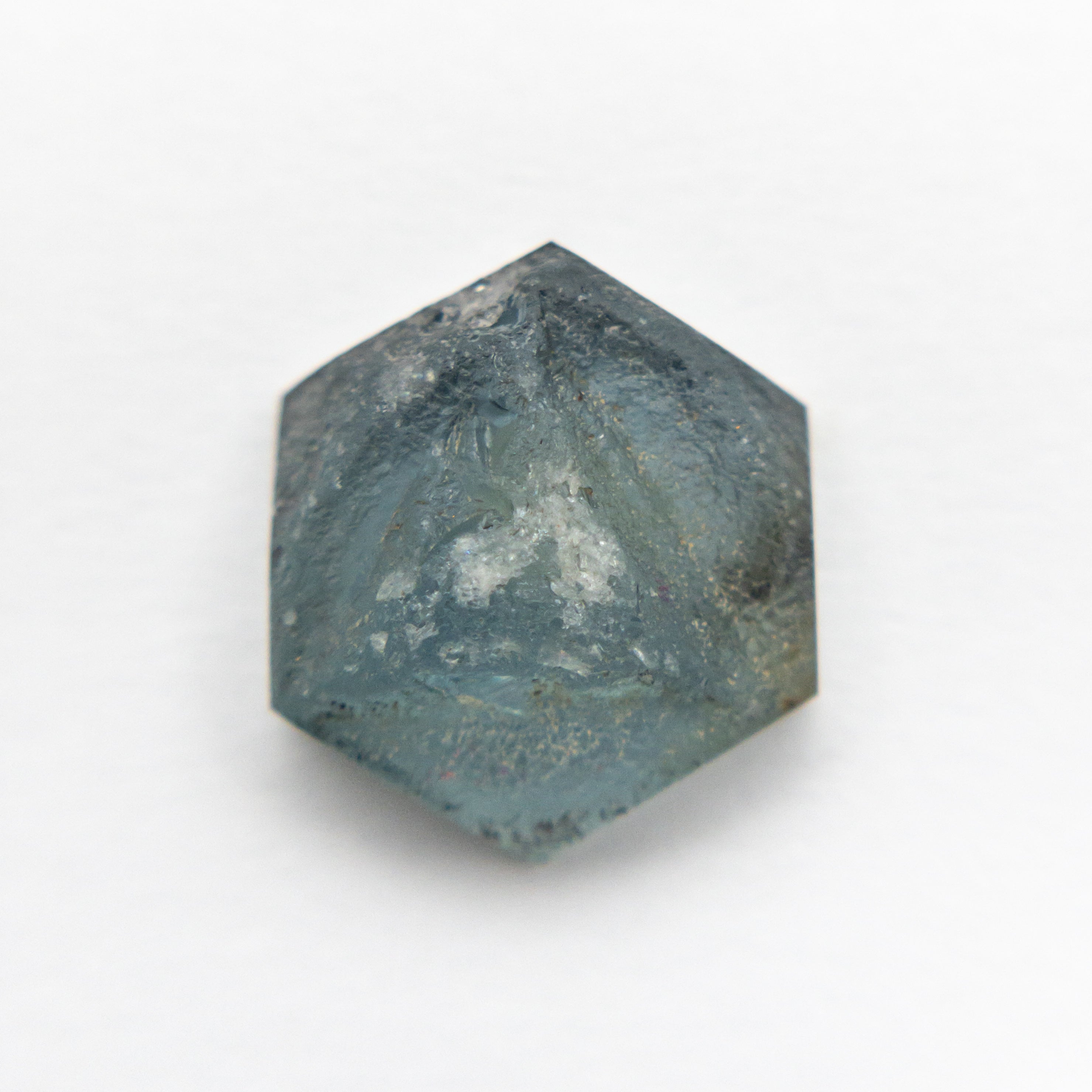 4.16ct Natural Hexagon Slab Sapphire Gemstone - 10.62x9.17x3.97mm for Jewelry Making, Engagement Rings & DIY Crafts