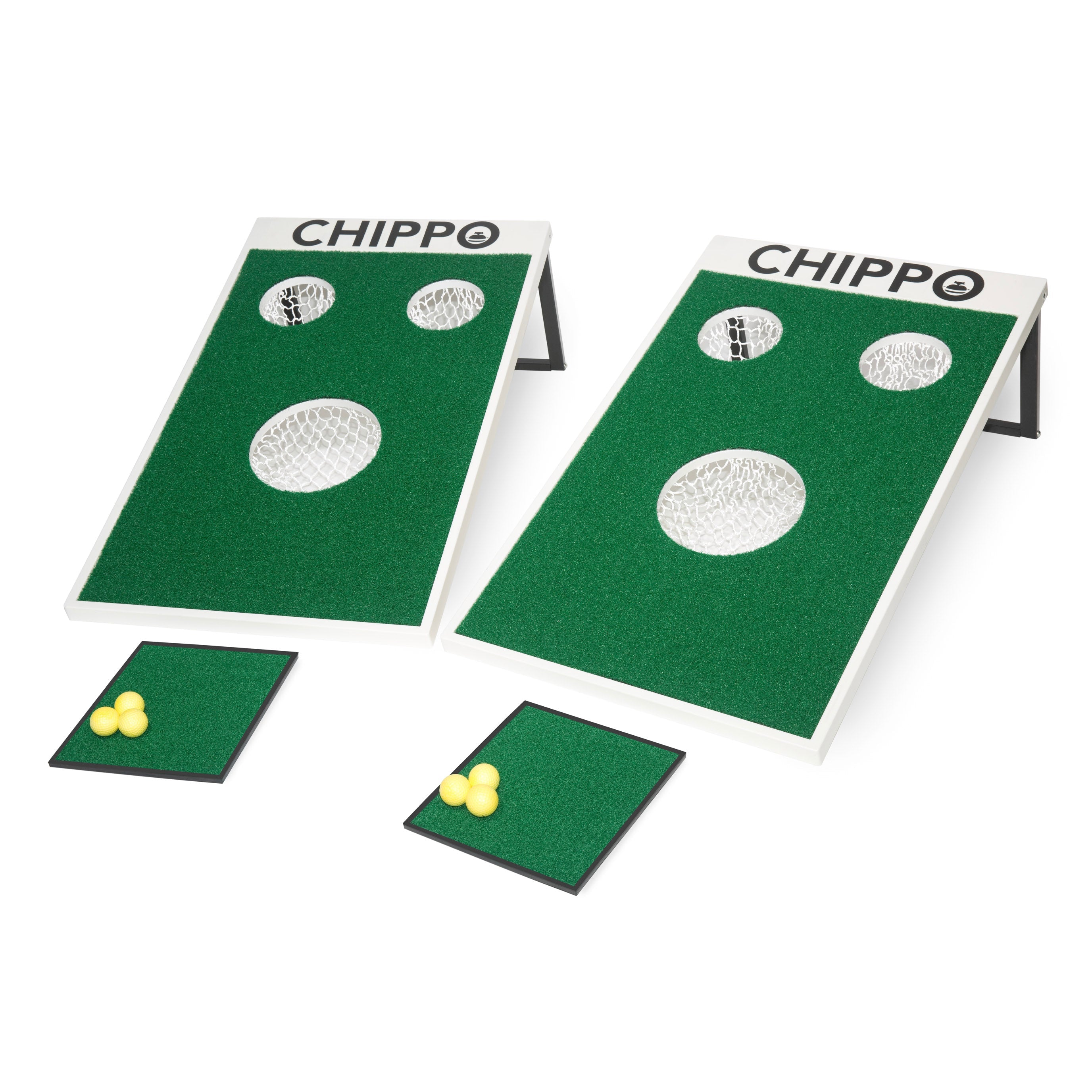Chippo Golf Game Set - Portable Backyard & Beach Golf Practice with Chipping Balls & Target Mat - Fun Outdoor Activity for Adults & Kids