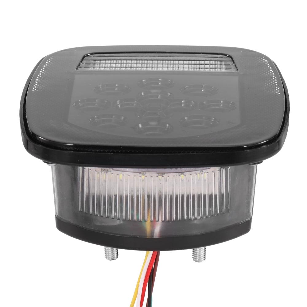 2-Piece Universal Smoked Black 39-LED Tail Light Kit for Jeep Wrangler YJ TJ CJ - Compatible with Trucks, Trailers, Vans & Boats - Durable Waterproof Design for Off-Road Adventures & Marine Use