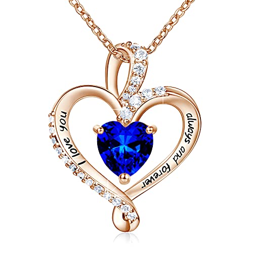 09-September Sapphire Rose Gold