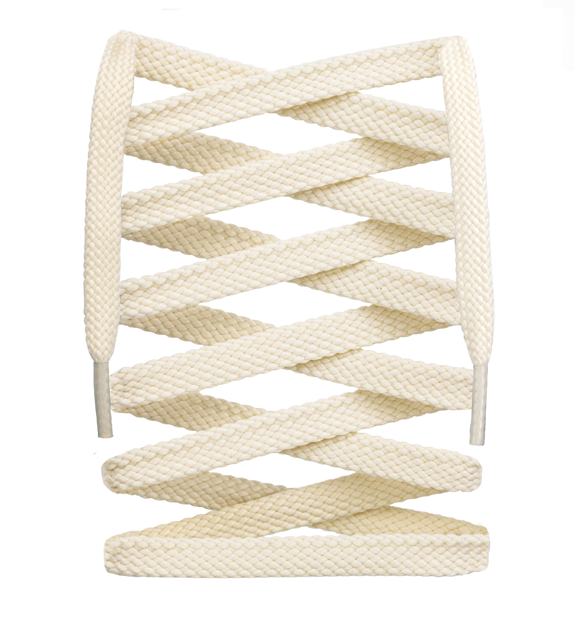 Flat Wide Cross Grain Polyester Shoelaces - Durable No-Tie Shoelaces for Sneakers, Boots & Athletic Shoes - Perfect for Running, Hiking & Casual Wear