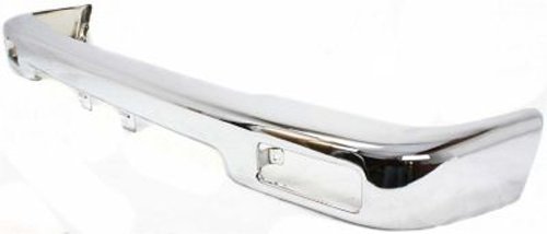 CPP Chrome Steel Front Bumper for 1989-1995 Toyota Pickup Truck - Heavy Duty Replacement Part - TO1002102 - Perfect for Off-Roading & Vehicle Restoration Projects