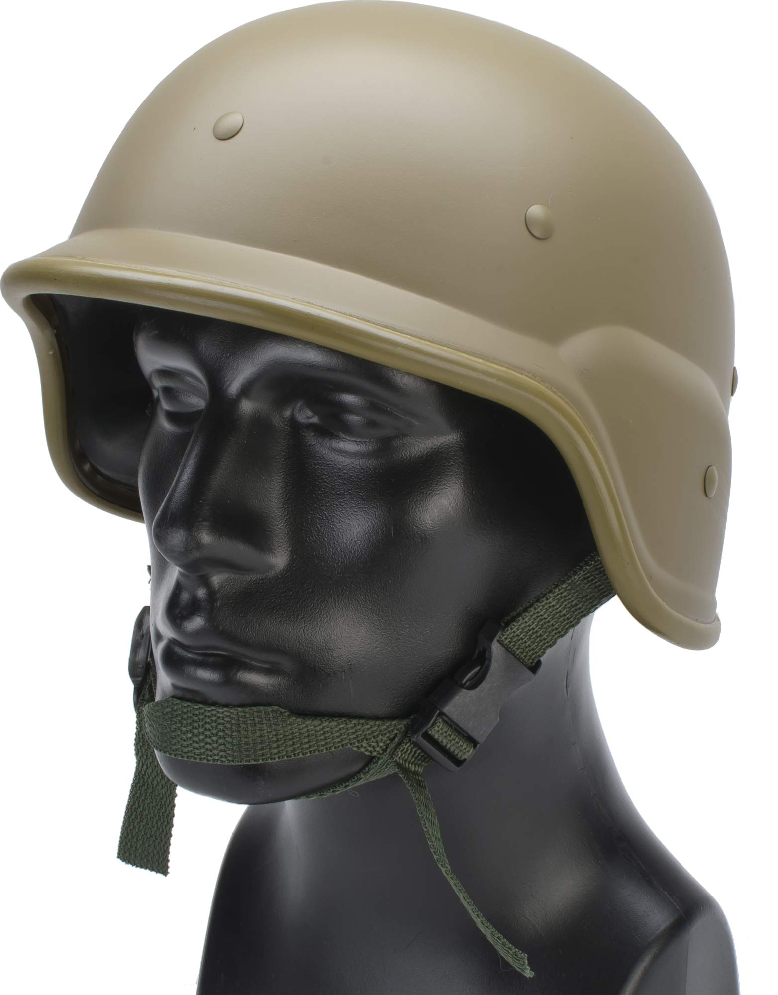 Evike Airsoft - AVNGRS Heavy Duty PASGT Airsoft Helmet (Color: Tan) for Tactical Games, Military Simulation & Airsoft Combat Protection