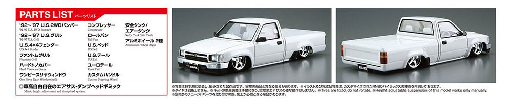 1/24 Scale RN80 Toyota Hilux Custom '85 Model Kit - Perfect for Collectors, Hobbyists & DIY Enthusiasts (Great for Display, Gifts & Scale Modeling Projects)
