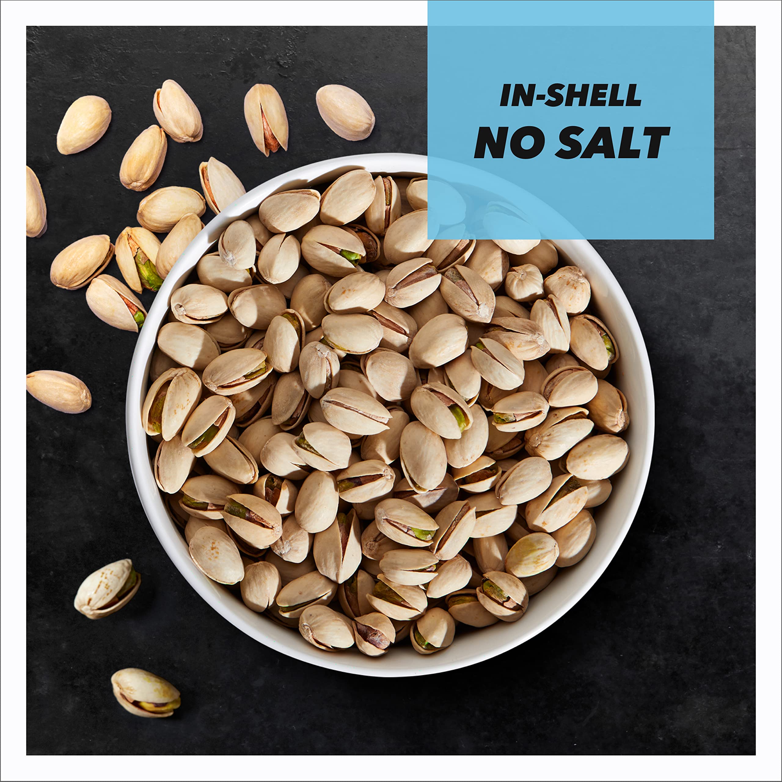 Wonderful Pistachios In Shell - Roasted No Salt Nuts, 16oz Resealable Bag | High Protein Snack, Gluten Free, Keto Friendly | Healthy Snacks for Adults, Office, Travel & Parties