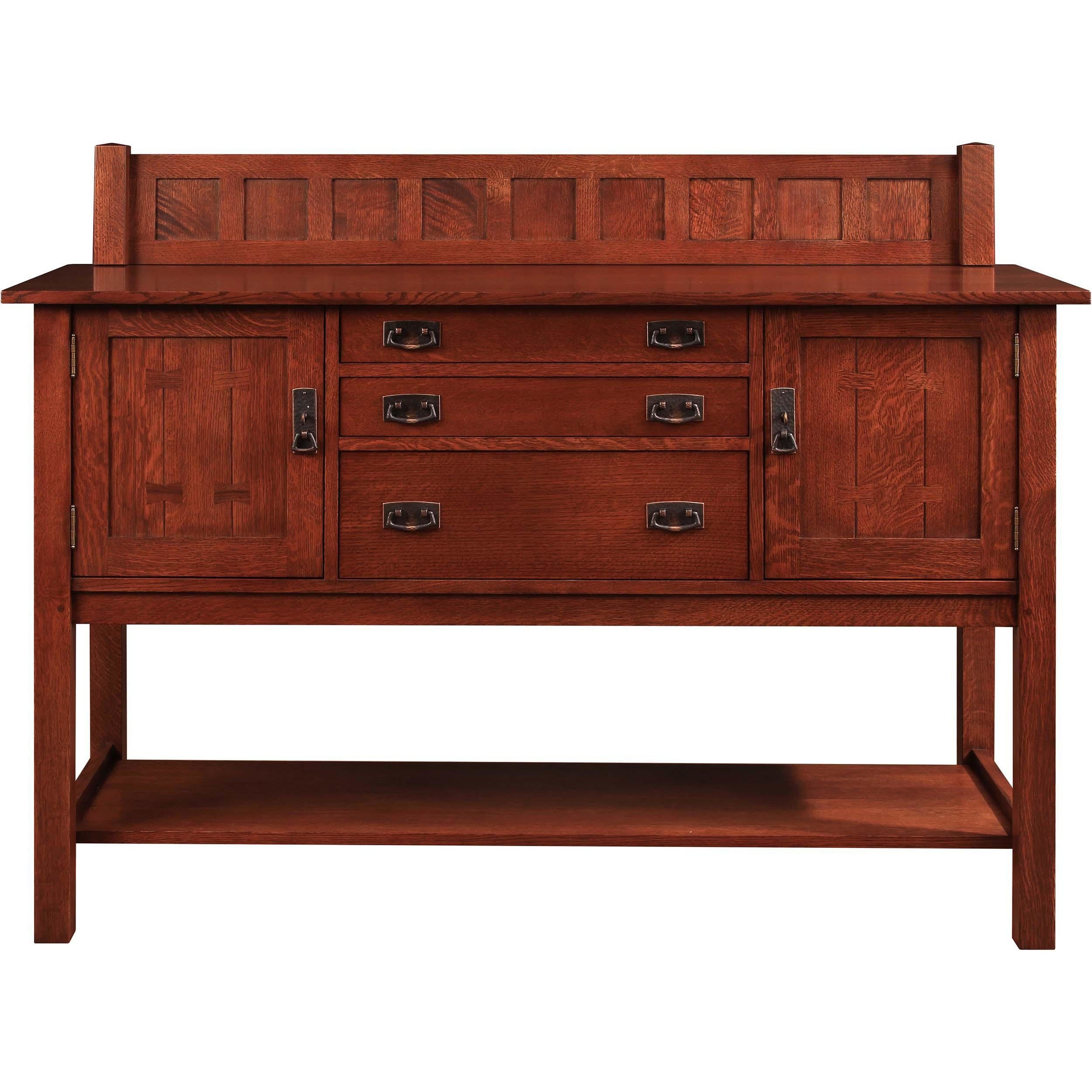 Harvey Ellis Sideboard and Gallery - Mid Century Modern Buffet Cabinet with Storage, Solid Wood Dining Room Furniture for Home Decor | Perfect for Living Room, Dining Area & Entryway Organization