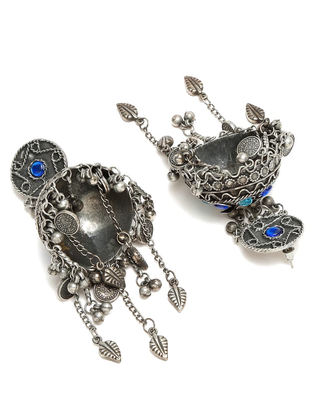 Celebrity Inspired Oxidized Silver Jhumka Earrings for Women & Girls – Big Statement Ethnic Jewelry for Parties, Weddings & Festive Occasions