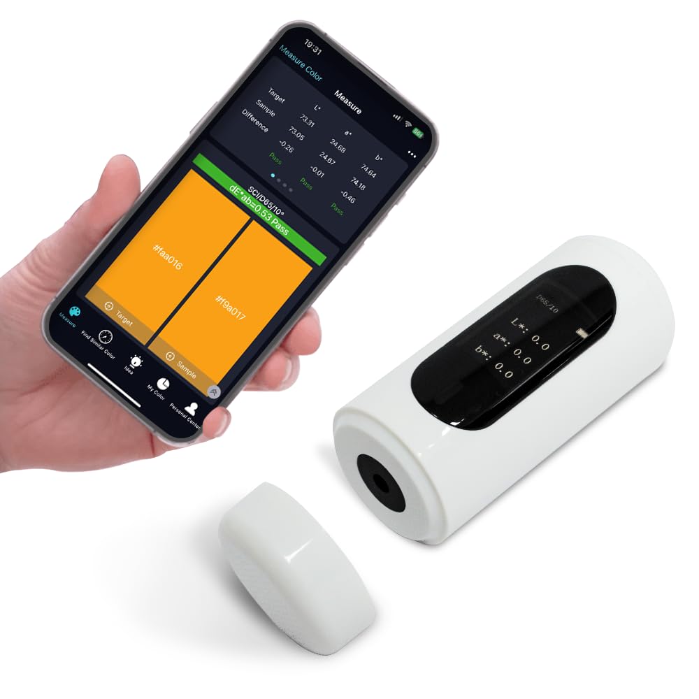 VEYKOLOR Digital Precise Colorimeter - Professional Portable Color Difference Meter & RGB Sensor for Paint, Textile, Printing Quality Control | Lab, Factory, Design Studio Use