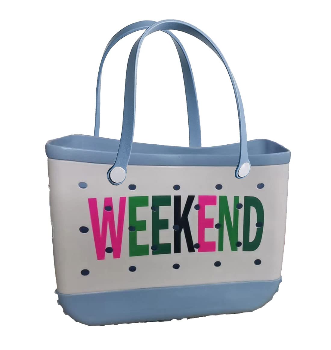 Ldihjaos Oversized Waterproof Beach Bag - Sandproof EVA Tote for Travel, Sports & Outdoor Activities - Large Washable Portable Carryall for Beach, Pool, Gym & Shopping