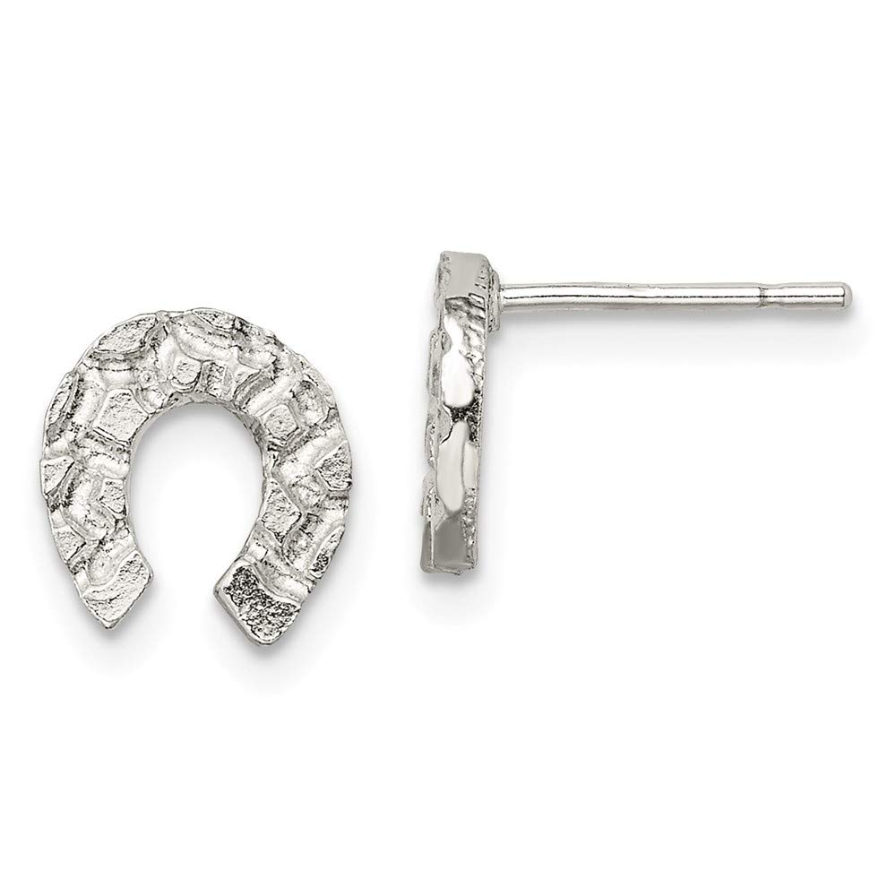 Lucky Sterling Silver Horseshoe Mini Earrings for Women - Elegant Dainty Hoop Earrings for Everyday Wear, Gift Ideas