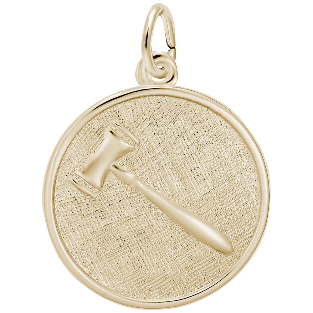 Gavel Charm - Silver & Gold Jewelry Charms for Bracelets & Necklaces - Perfect for Lawyers, Judges & Graduation Gifts