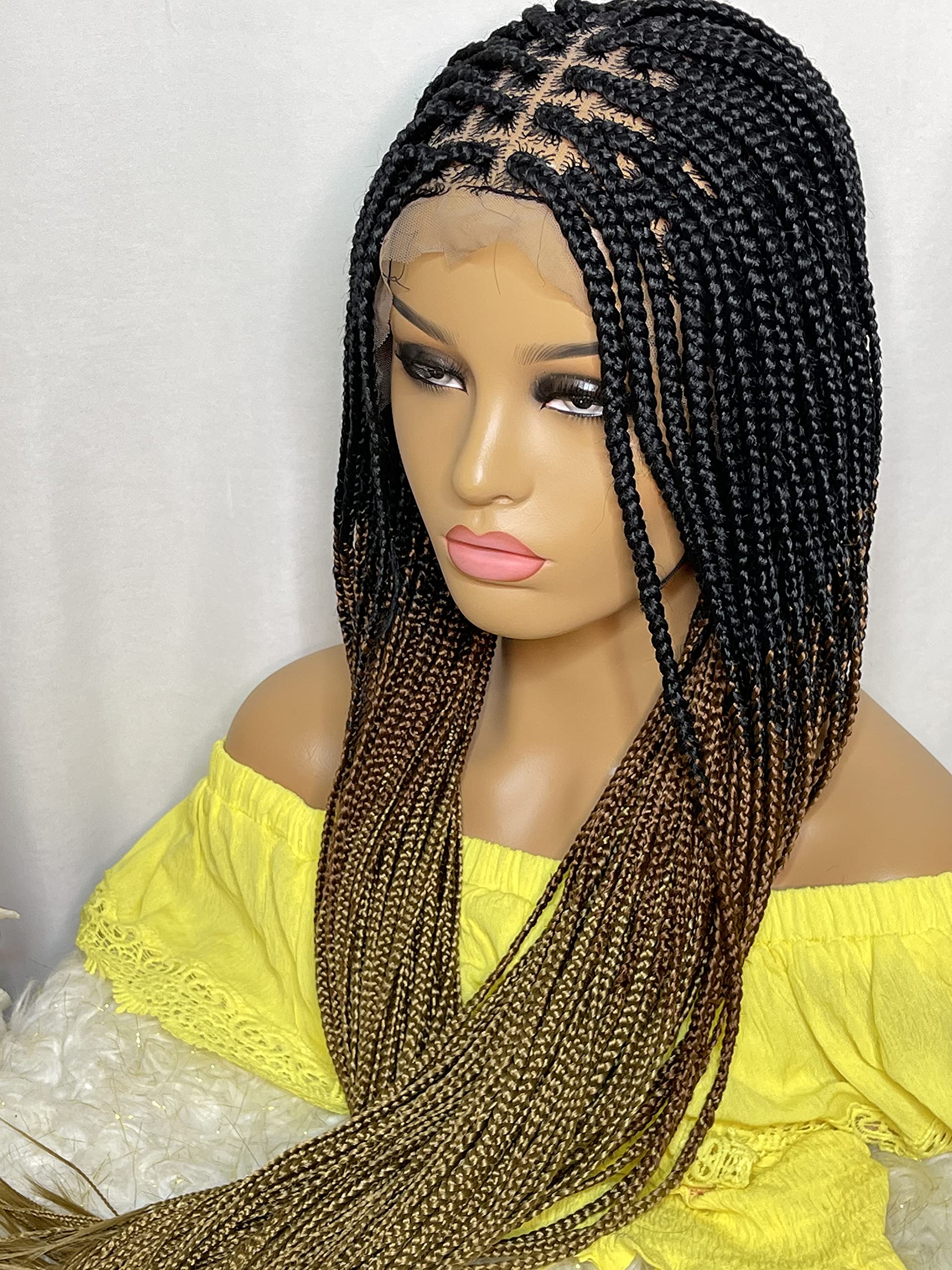 Box Braids Wigs for Black Women - Natural-Looking Synthetic Hair for Protective Styling | Perfect for Daily Wear, Parties & Special Events