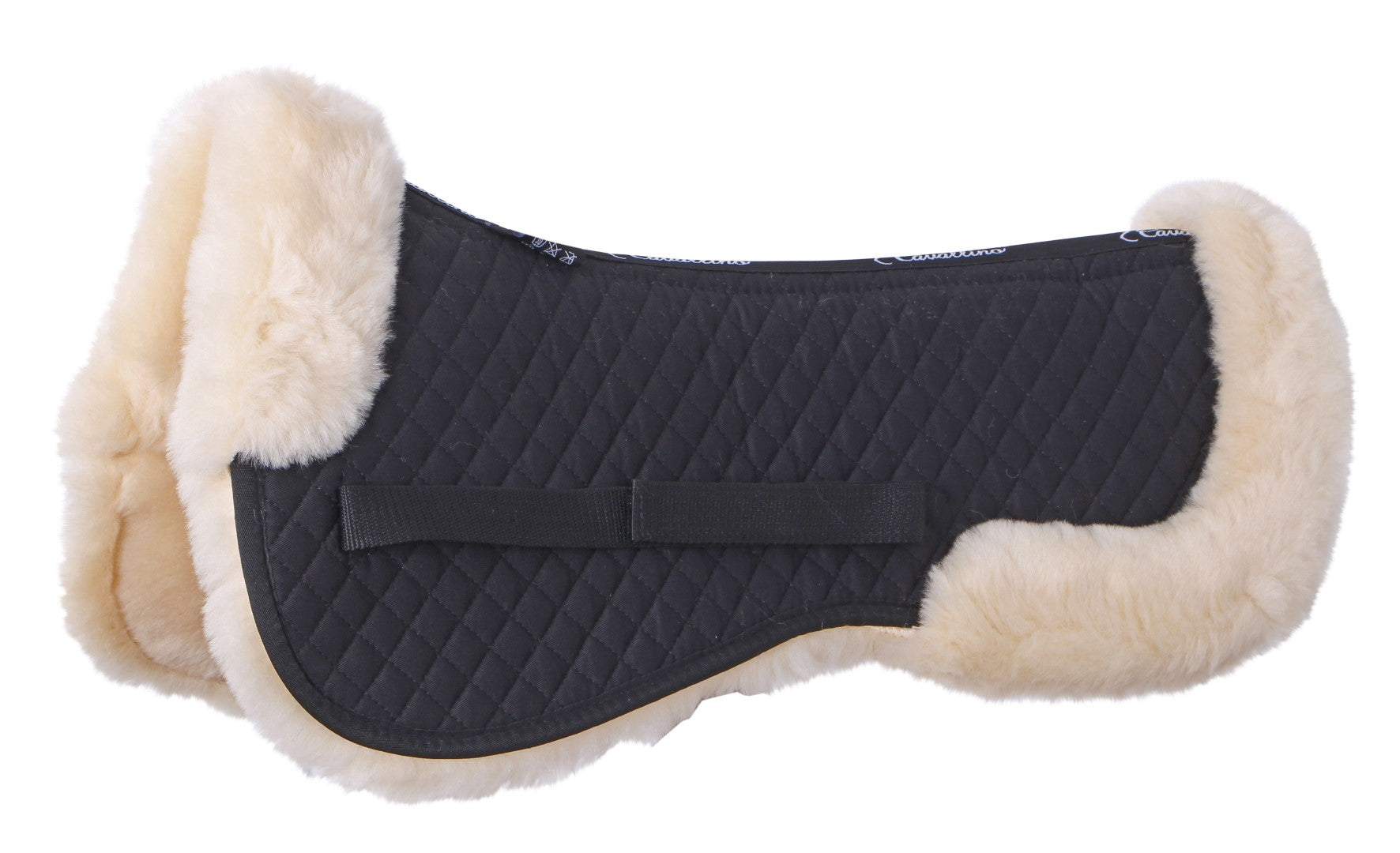 Premium Cavallino Lambswool Half Pad for Horses - Shock Absorbing Saddle Pad for English & Western Riding - Ideal for Training, Jumping & Dressage