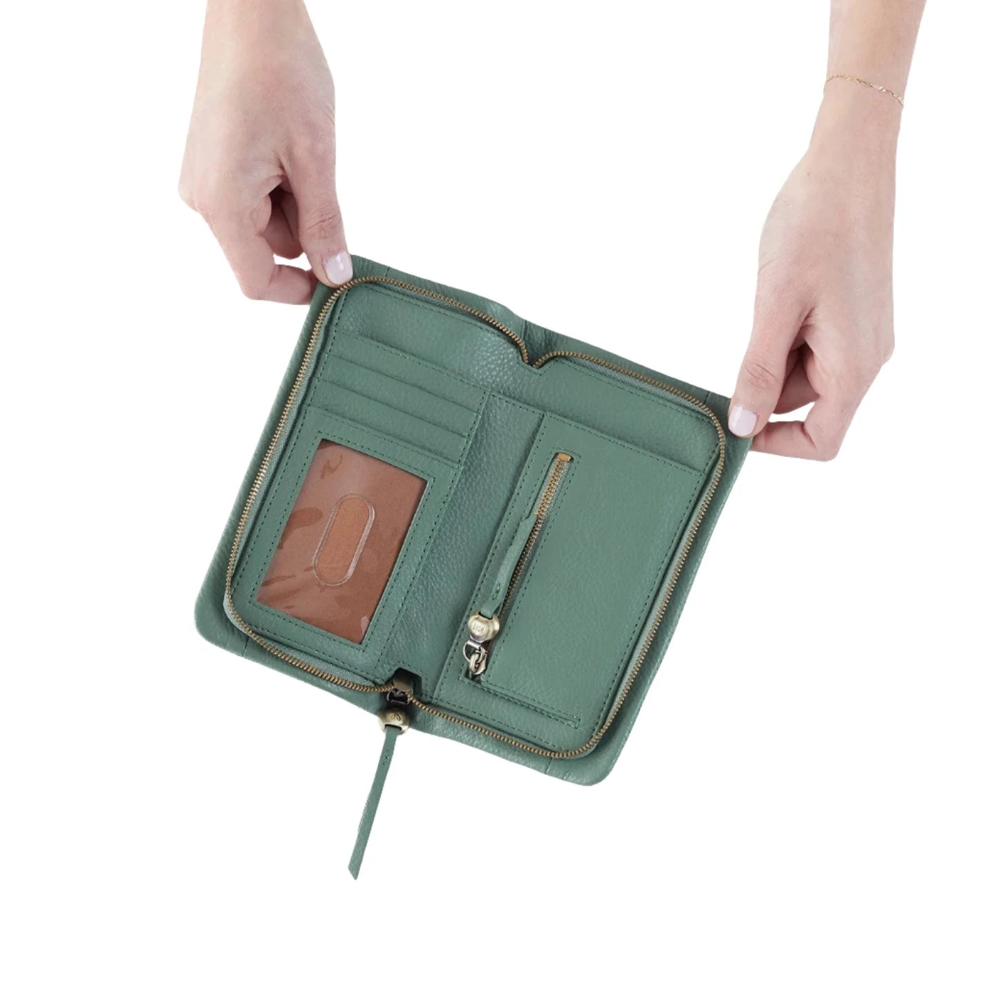 HOBO CASS Large Wallet for Women - Genuine Leather Crossbody Wallet with RFID Protection - Perfect for Travel, Shopping & Everyday Use