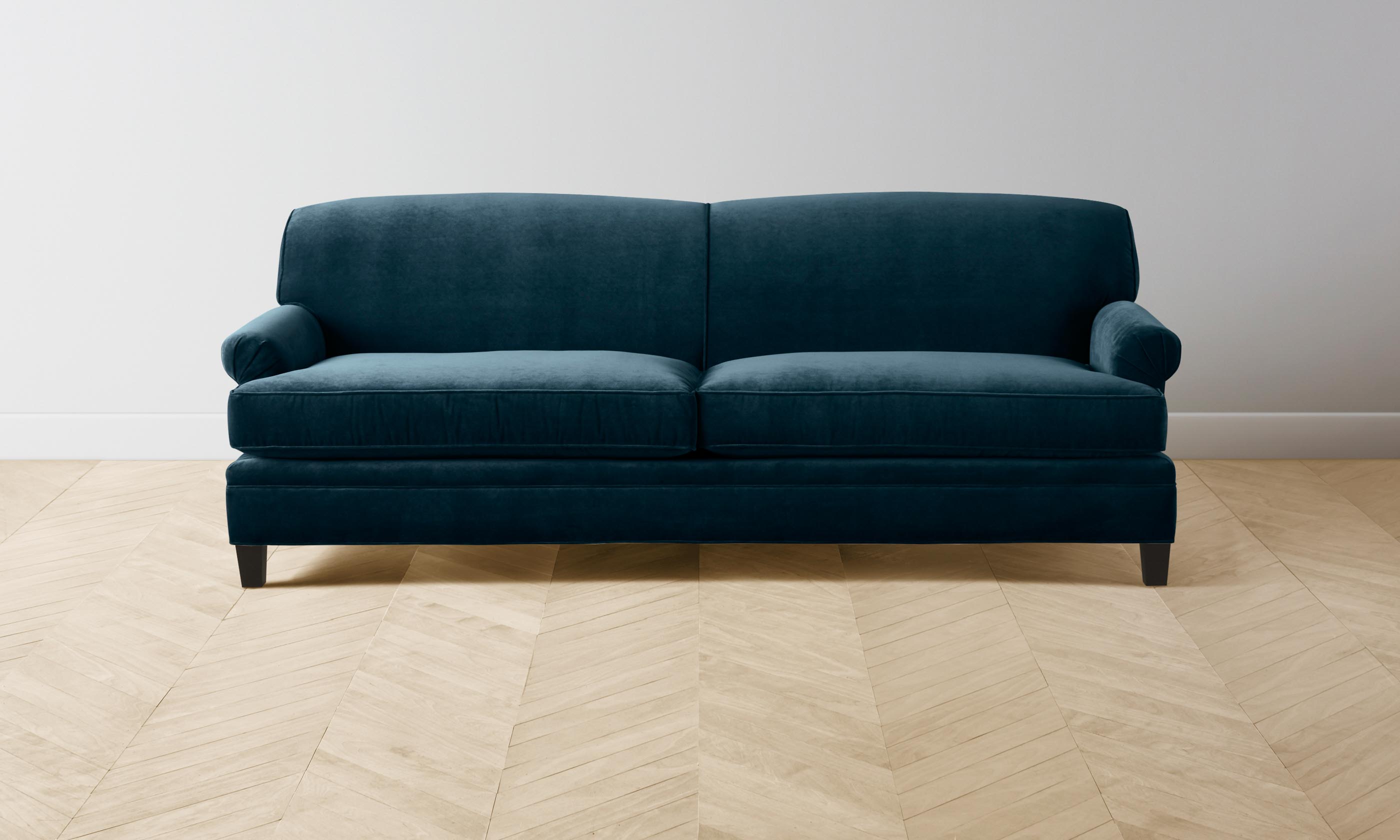 Carmine Sofa - Luxe Performance Velvet in Lagoon Blue | Perfect for Living Rooms, Lounges & Modern Home Decor