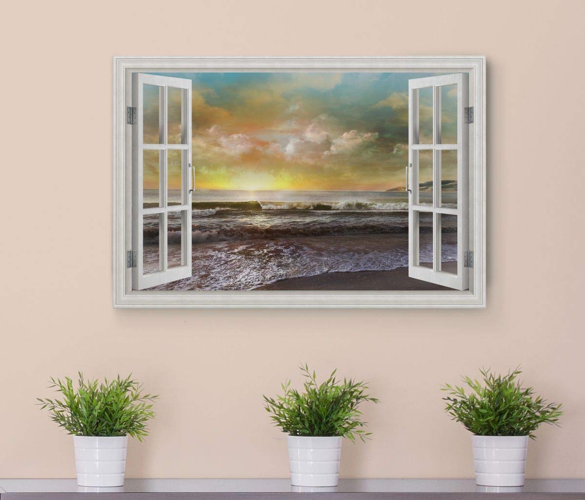 Sunset Beach Dusk Embrace Nature Wall Art Prints - 12