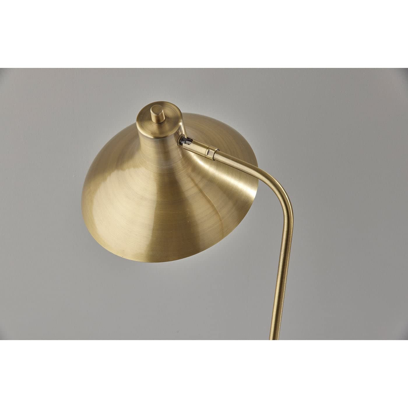 Adesso SIMPLEE SL4919-21 Cleo Adjustable Brass Desk Lamp - Modern Office Lighting for Home, Study & Workspace - Perfect for Reading, Writing & Computer Work