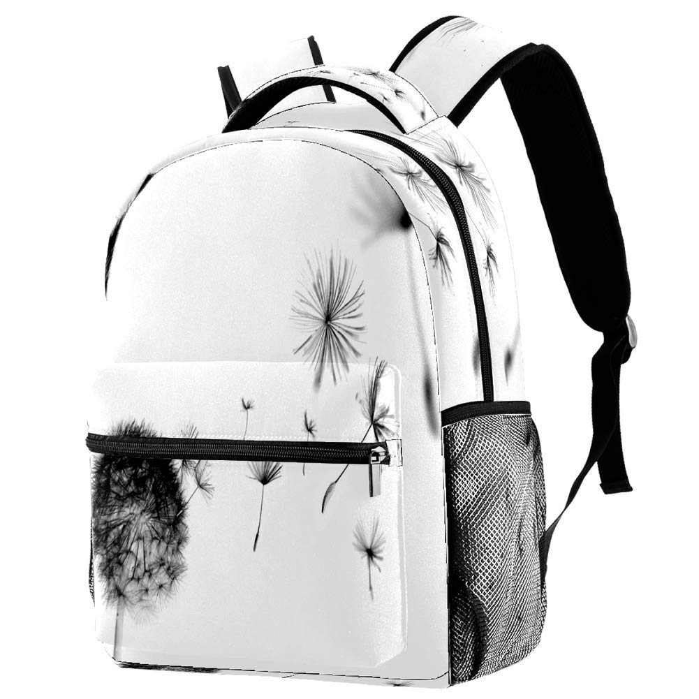 Abstract Dandelion Seeds Floating Away Backpack - Lightweight School Backpack, Book Bag & Casual Daypack for Travel, College, Hiking & Everyday Use