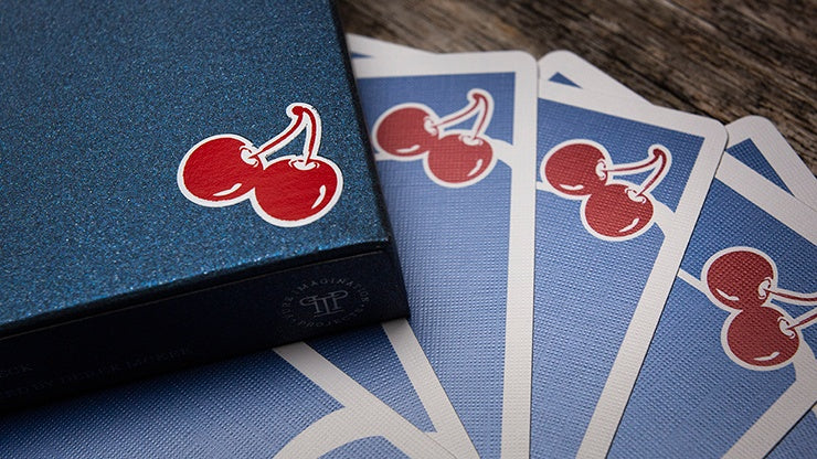 Premium Cherry Casino House Deck Playing Cards - Tahoe Blue | Classic Poker & Card Games | Perfect for Poker Nights, Magic Tricks & Casino-Themed Parties