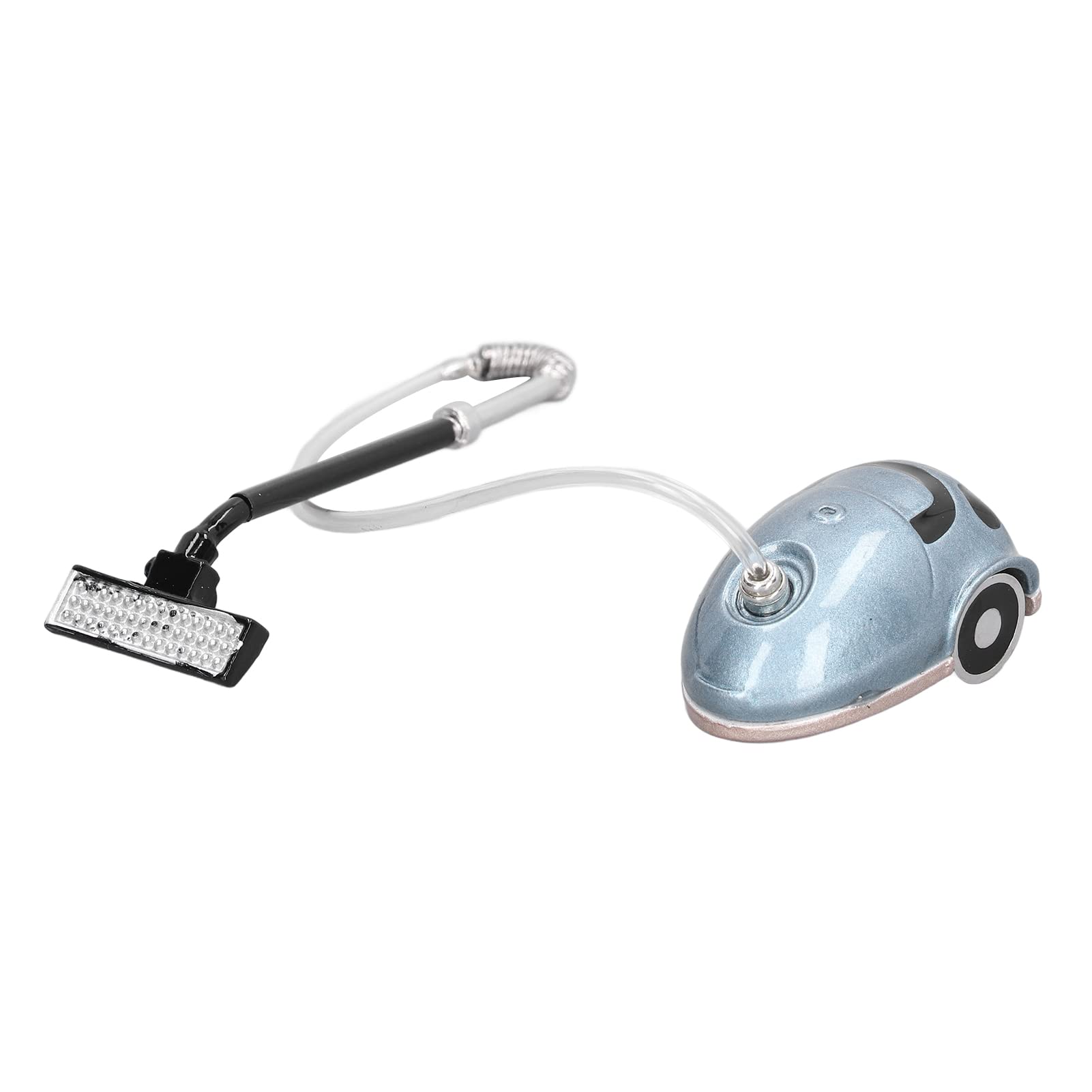 Miniature Dollhouse Vacuum Cleaner Toy - Alloy Copper Simulation for Kids, Home Decor & Pretend Play (Blue) - Perfect for Dollhouse Accessories, Kids Role Play & Collectors