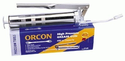 High-Pressure 450cc Compact Grease Gun A305 - Heavy Duty Lubrication Tool for Automotive, Industrial & Farm Equipment Maintenance