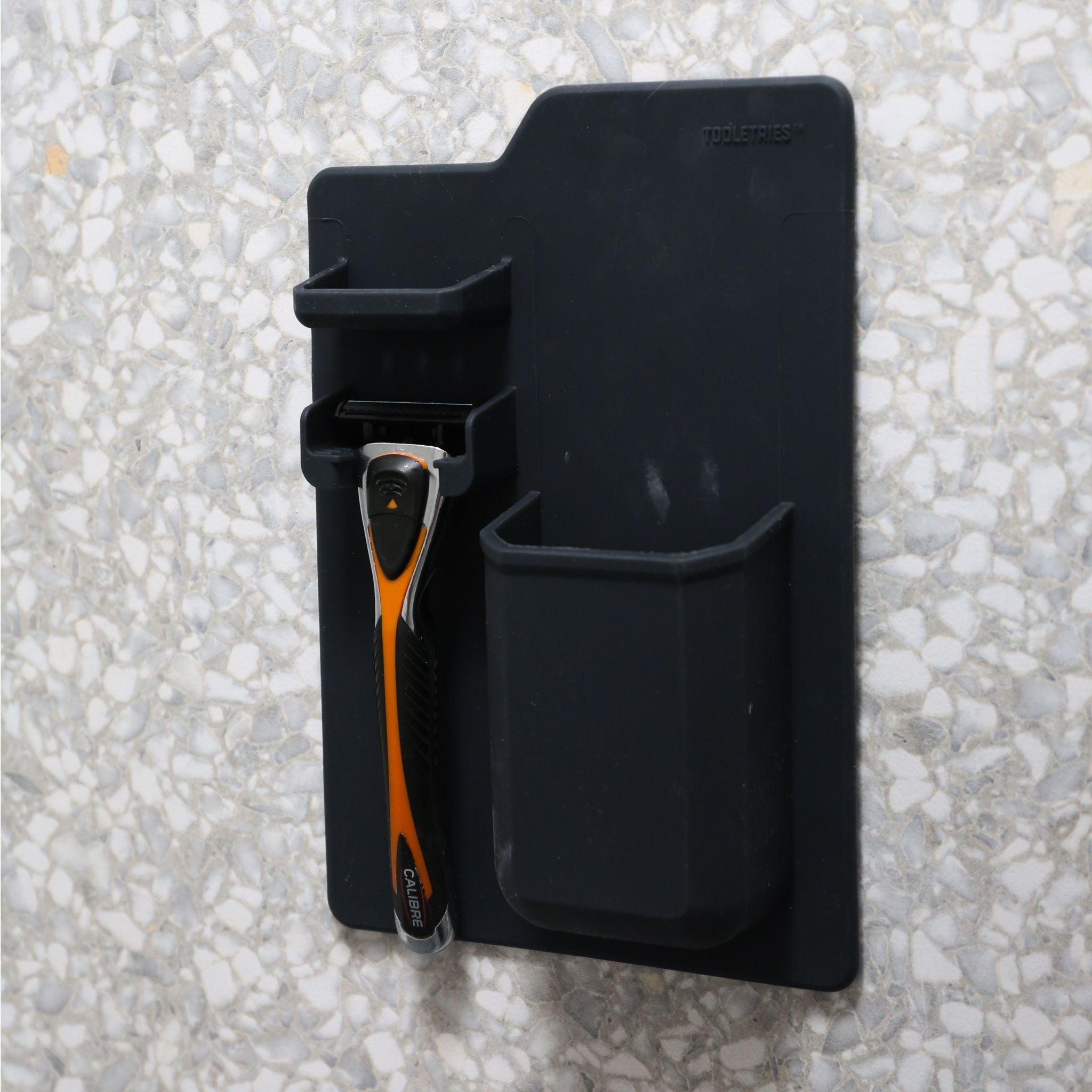 TOOLETRIES The Harvey Toothbrush and Razor Holder - Waterproof Bathroom Organizer for Shower, Sink, and Countertop - Perfect for Travel and Small Spaces