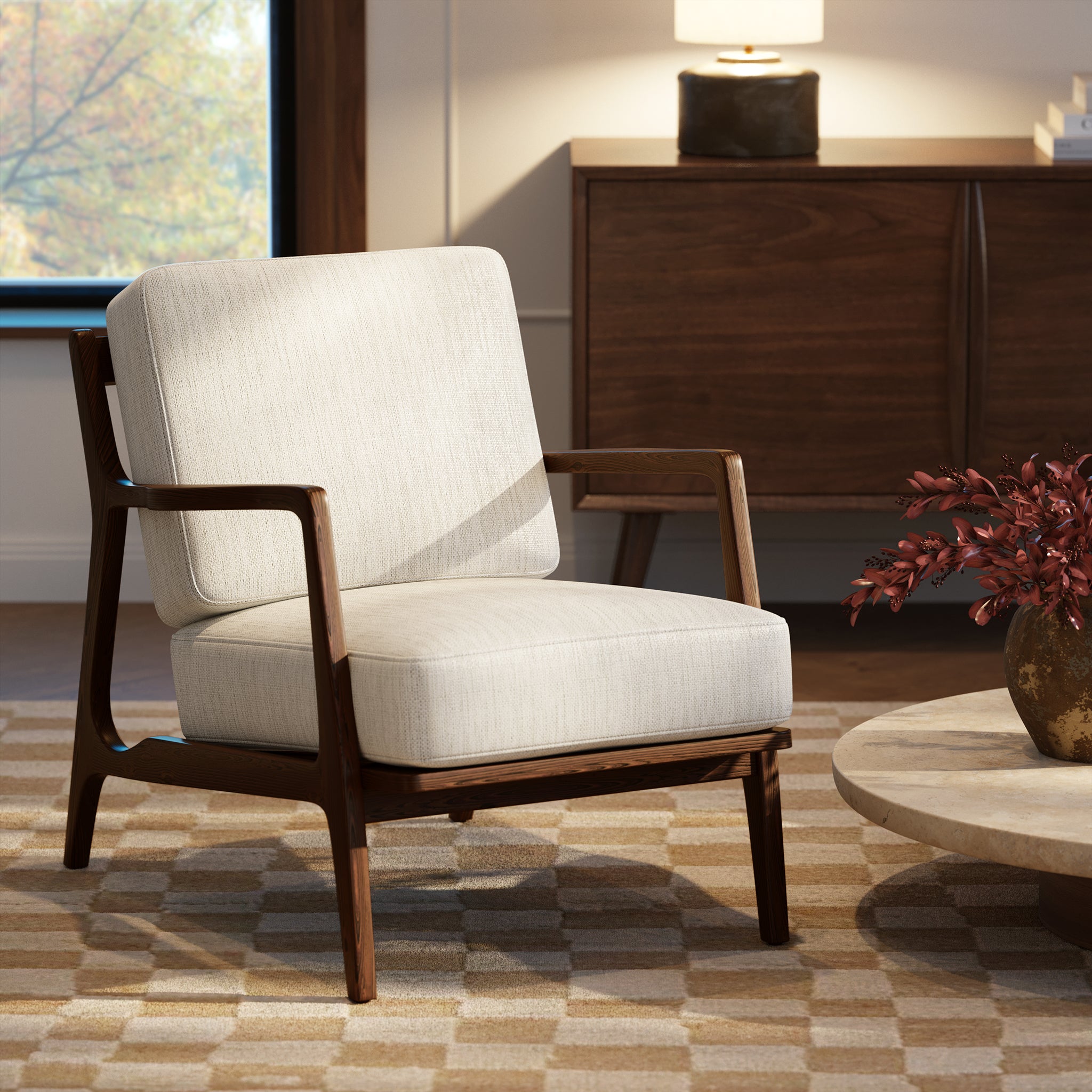 Verity Lounge Chair - Modern Comfortable Accent Chair for Living Room, Bedroom & Office - Perfect for Relaxing, Reading & Lounging