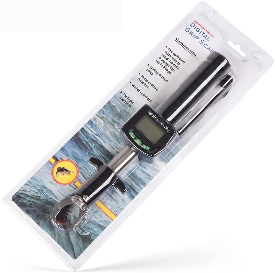 Portable Digital Luggage Scale 110lb/50kg - Hanging Hook Travel Baggage Scale with Backlit LCD Display & Ruler - Perfect for Airports, Fishing Trips, and Outdoor Adventures