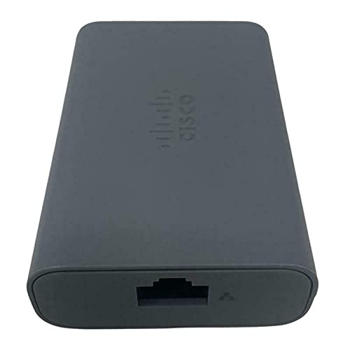 Original Cisco CP-8832-POE PoE Injector & USB-C Cable - Compatible with CP-8832, 8832NR, CP-8832-K9, CP-8832-NR-K9 IP Conference Phones - Power Over Ethernet Adapter for Office VoIP Phones & Conference Room Setup