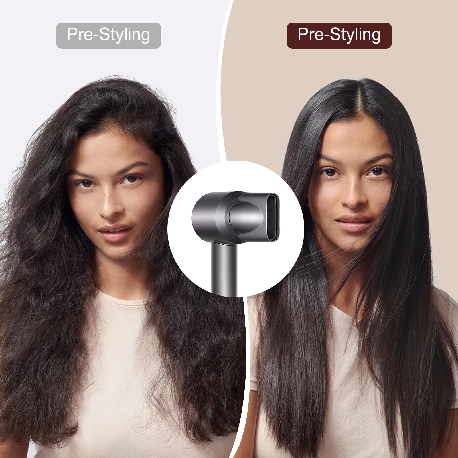 Dyson Supersonic Hair Dryer Nozzle Attachments - Gentle Air Diffuser, Styling Concentrator & Smoothing Nozzle for HD01 HD02 HD03 | Professional Salon Styling at Home