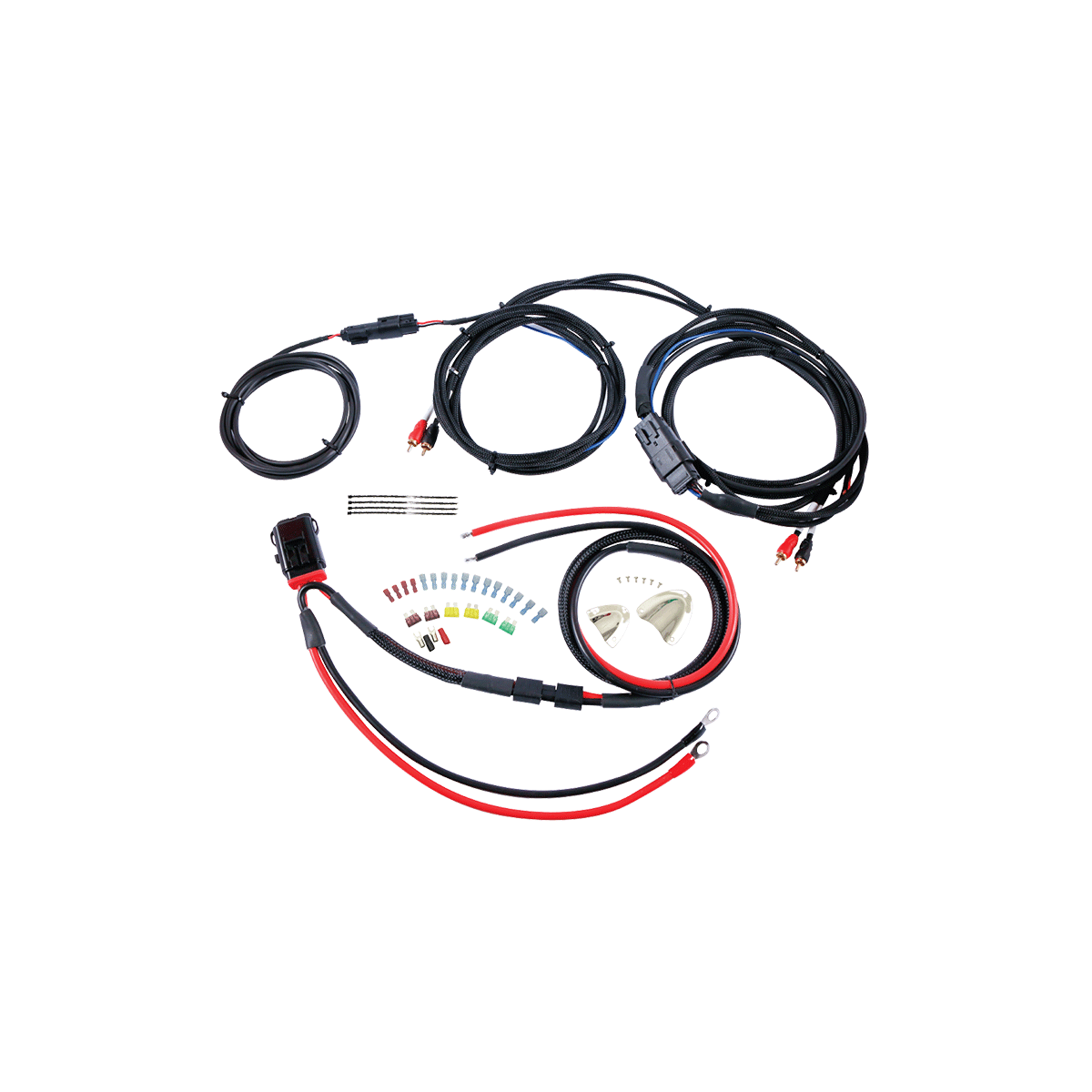 1998-2019 Harley Davidson 2 Channel Audio Wiring Kit for All Harley Baggers - MSHR2 - Easy Motorcycle Stereo Installation for Road Trips & Cruising