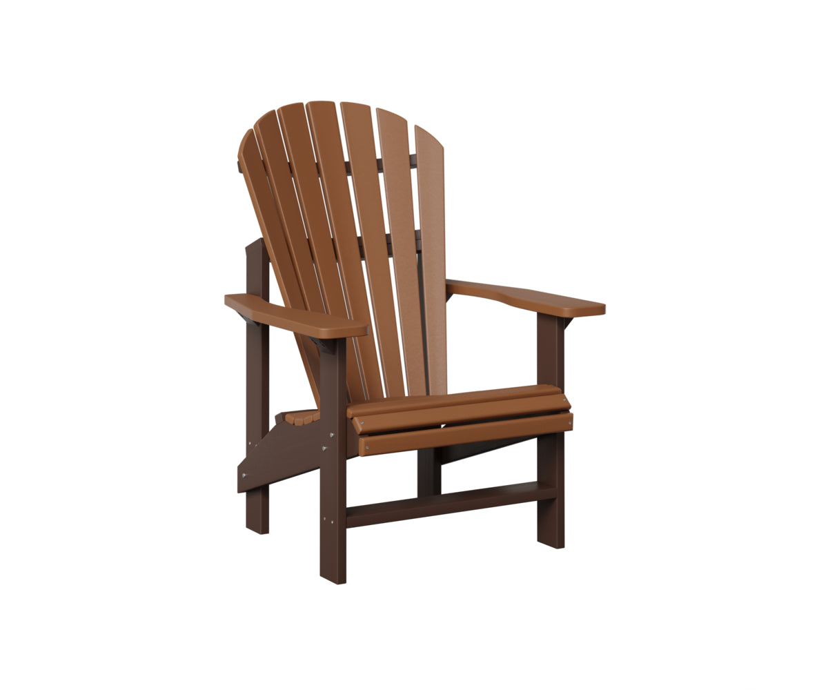Comfortable Berlin Gardens Upright Adirondack Chair - Outdoor Patio Furniture for Relaxing in Garden, Backyard or Poolside
