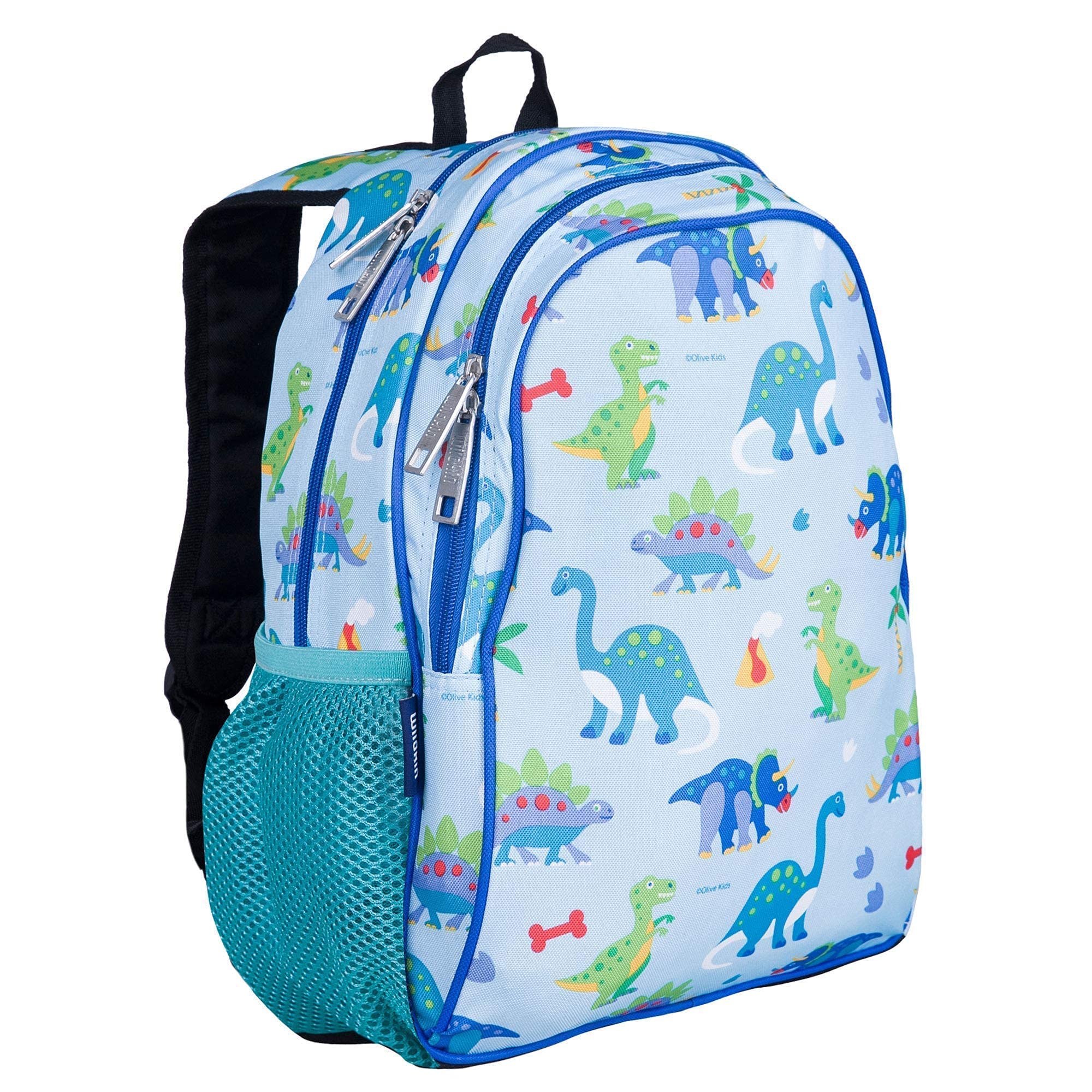 Wildkin 15 Inch Dinosaur Themed Kids Backpack Set with Matching Lunch Box - School Backpack for Boys & Girls, Perfect for Preschool, Kindergarten and Daycare Use