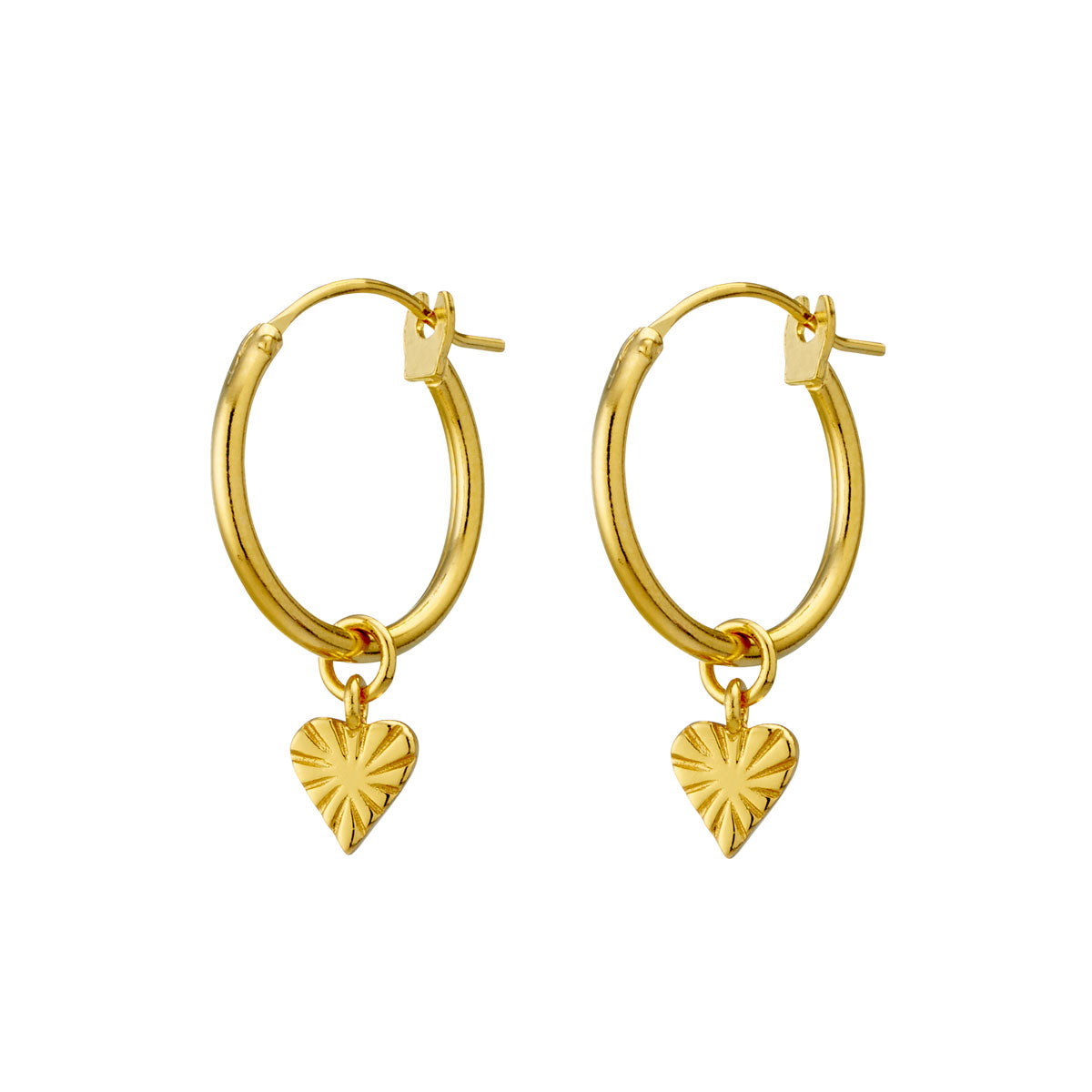 14K Gold Sweetheart Hoop Earrings for Women - Dainty Heart-Shaped Huggie Hoops - Valentine's Day Gift, Anniversary Present, Everyday Jewelry