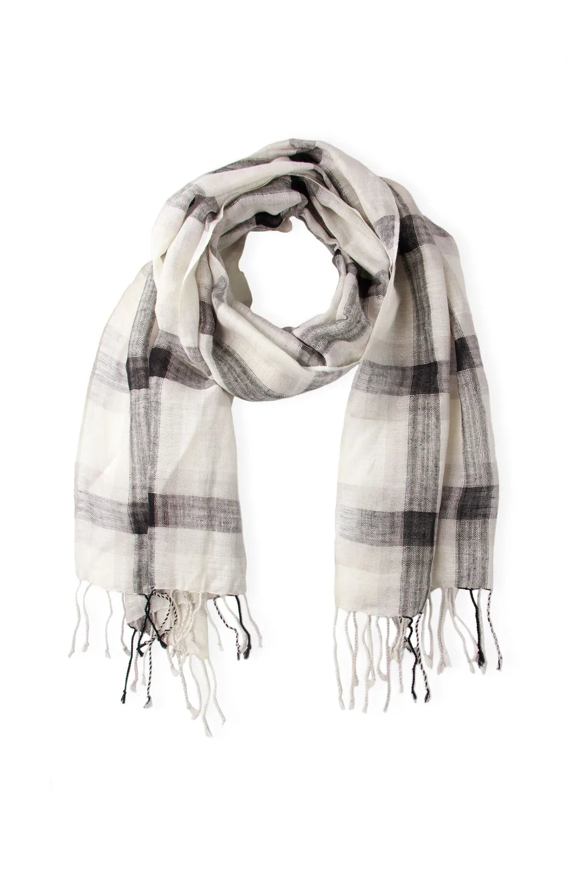 Stylish Dobby Checkered Scarf - Soft Winter Fashion Accessory for Women & Men - Perfect for Cold Weather, Office Wear, and Holiday Outfits