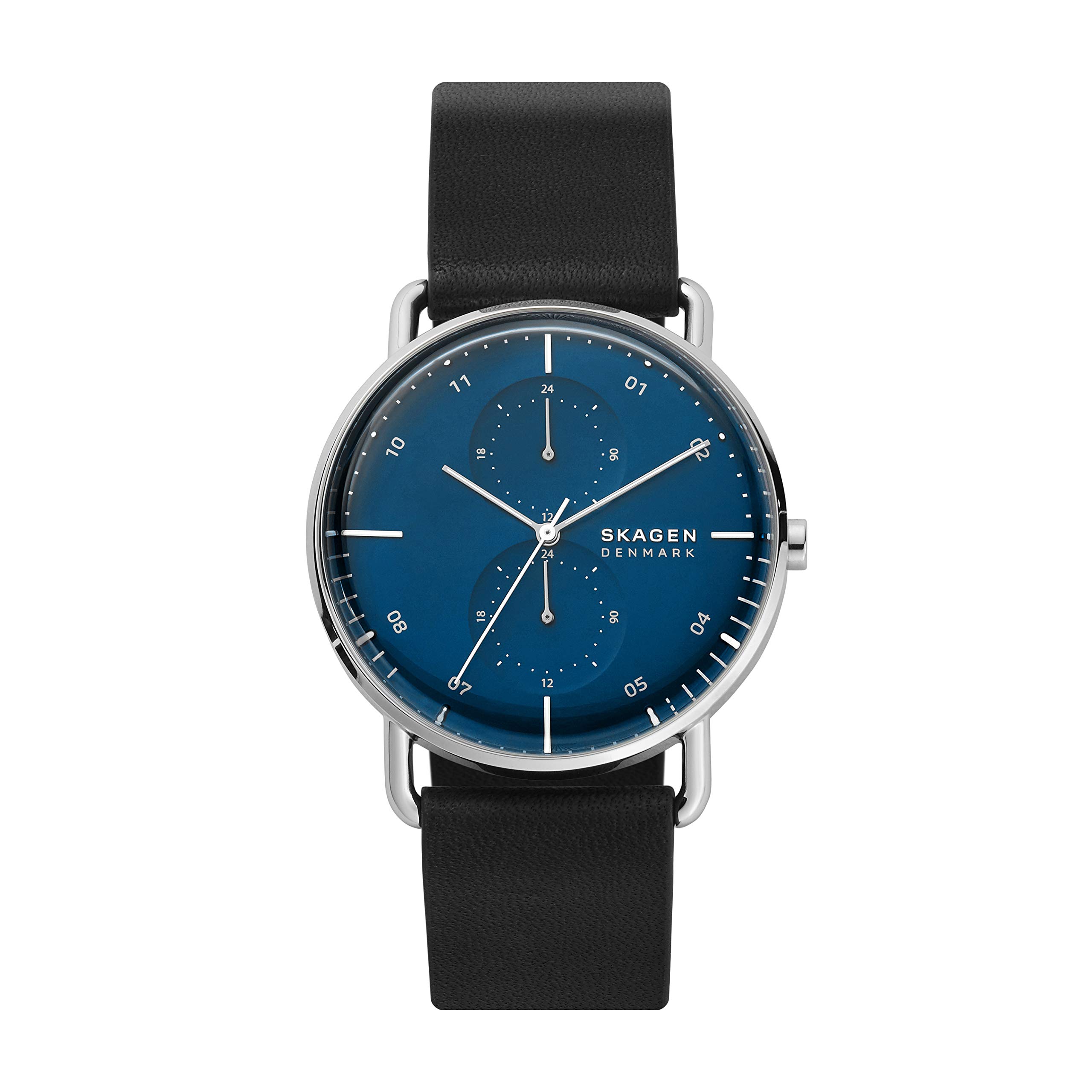 Skagen Men's Horizont Quartz Stainless Steel Watch with Dual Time Zone - Stylish Casual Watch for Business Travel & Everyday Wear