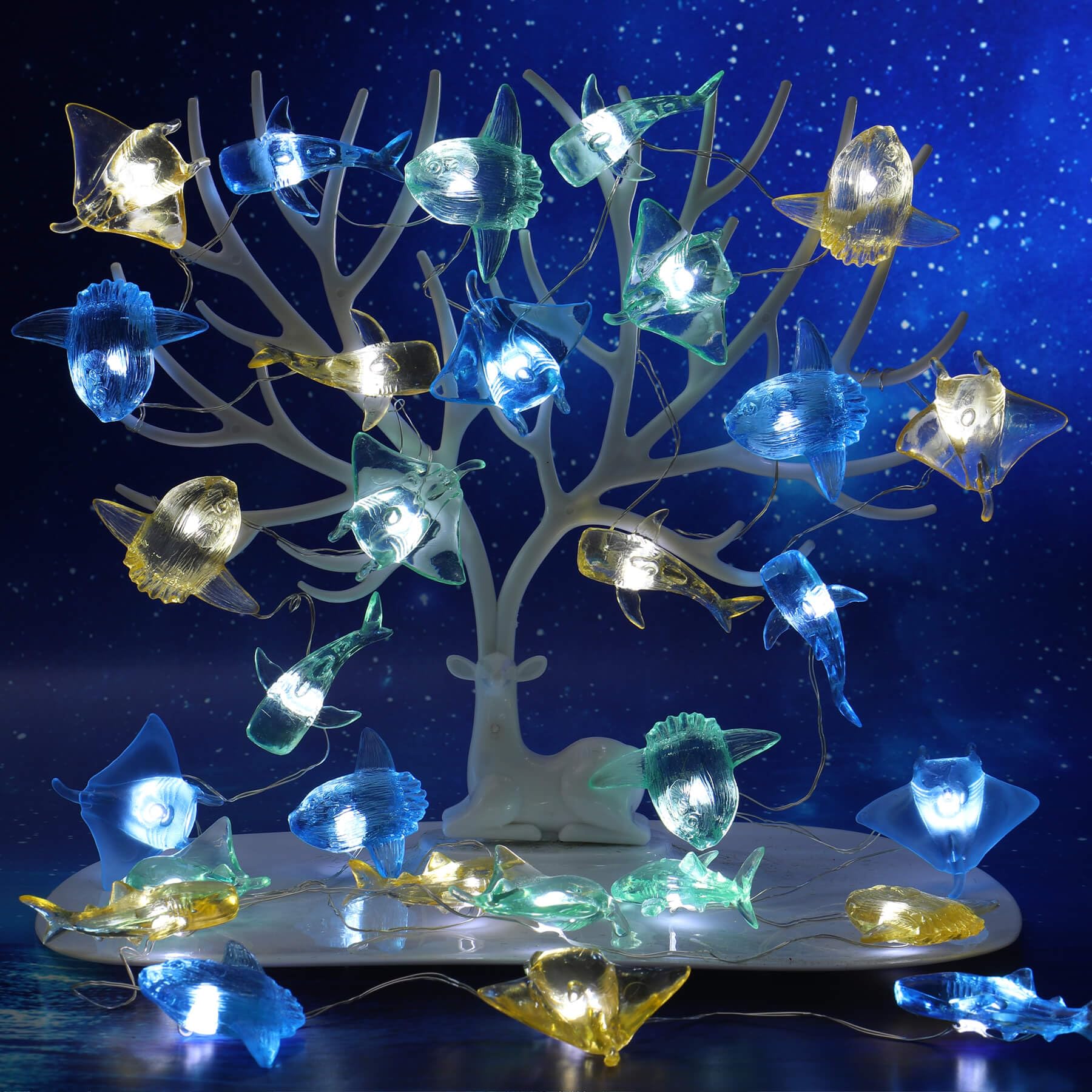 Ocean Fairy String Lights - 30 LED Marine Life Decor for Bedroom & Parties