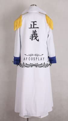 Kuzan Aokiji White Marine Admiral Cosplay Costume - One Piece Anime Outfit for Halloween, Christmas & Comic Con (Perfect for Cosplay Events & Anime Conventions)